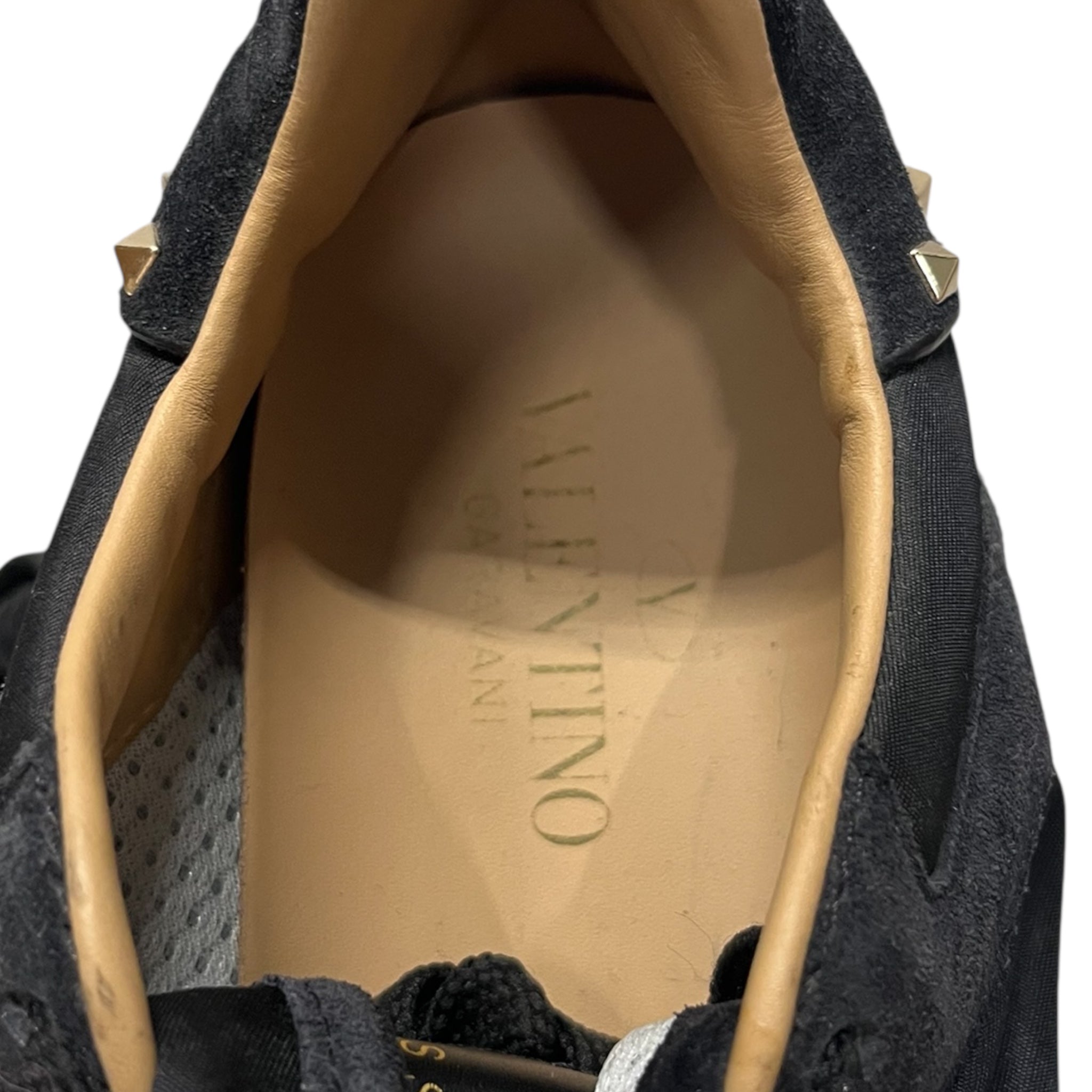 VALENTINO GARAVANI/Low-Sneakers/US 6.5/Camouflage/Nylon/BLK/rockstud trainers view 3