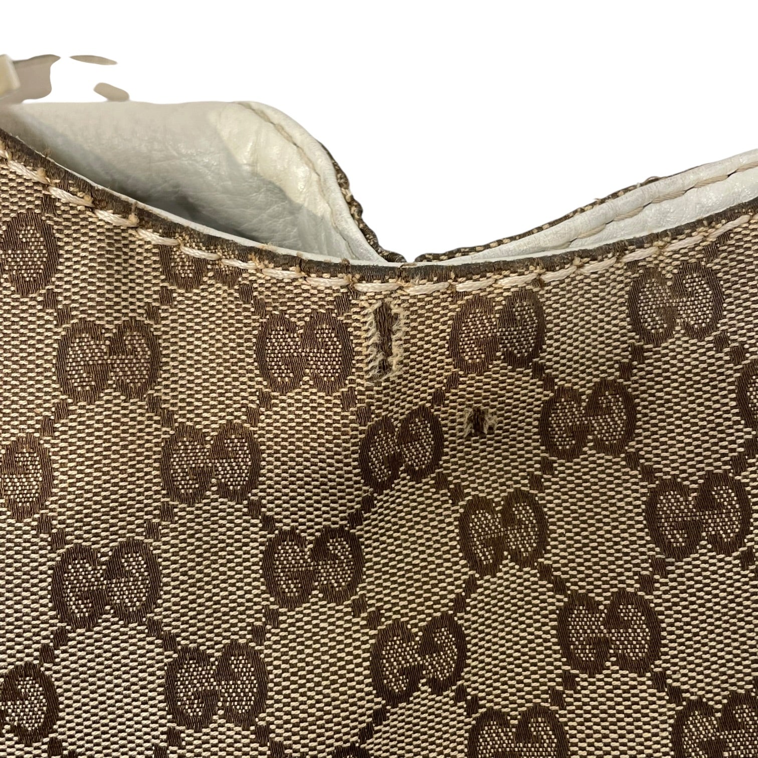 GUCCI/Hand Bag/Monogram/Leather/BRW/Charlotte GG Canvas view 6