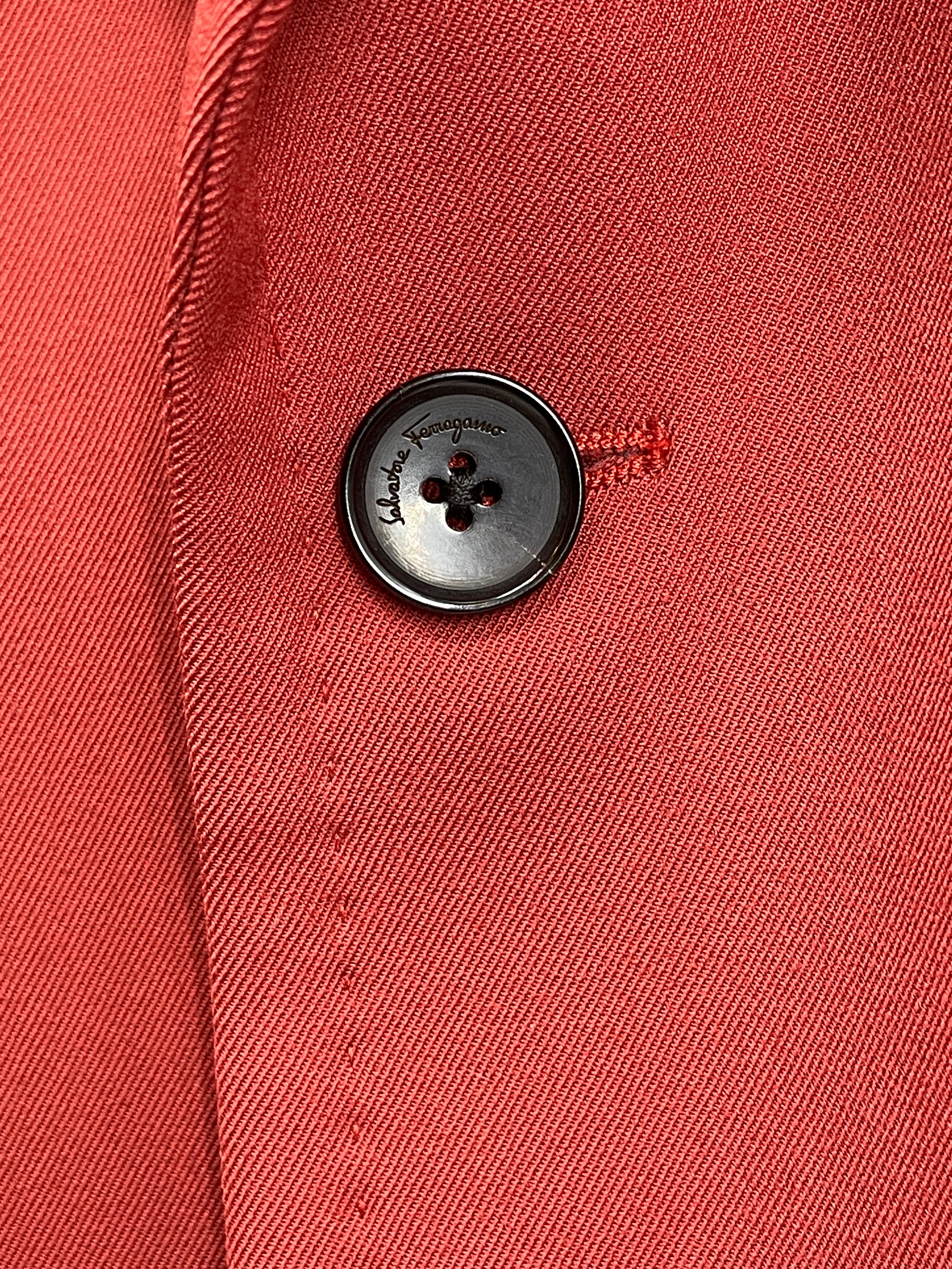 Salvatore Ferragamo/Coat/Cotton/RED/BLAZER\DBL POCKETS view 2