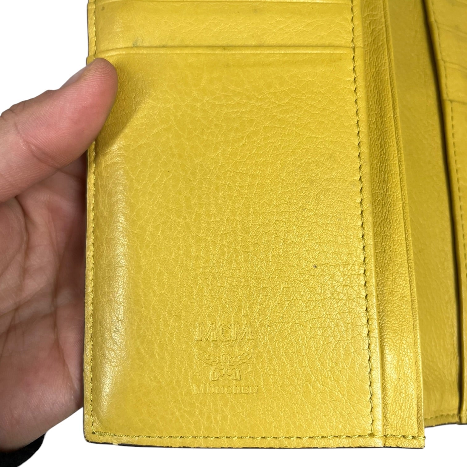 MCM/Long Wallet/Monogram/Leather/YEL/L's/ view 4