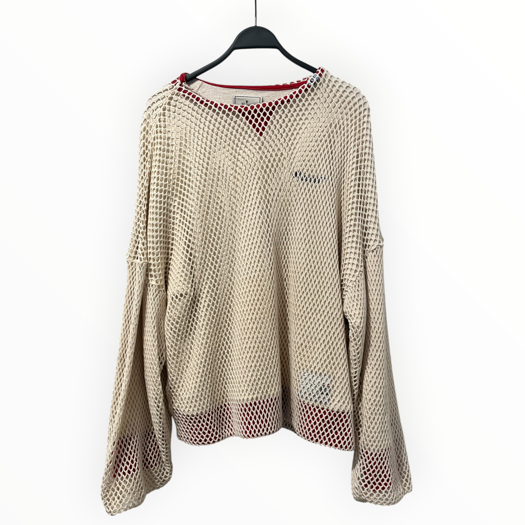 MIHARA YASUHIRO/Sweatshirt/50/Cotton/CRM/2023 NET COVERED SWEATSHIRT view 1