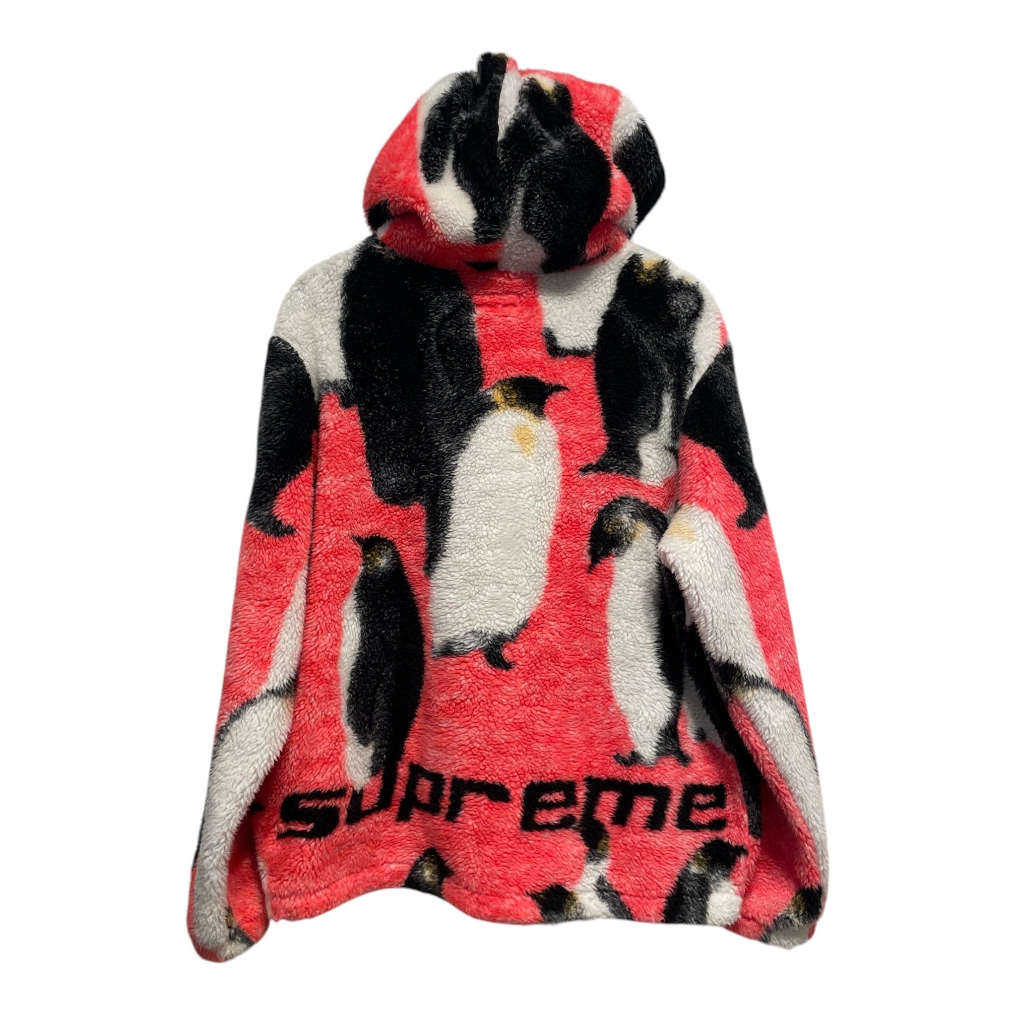 Supreme/Fleece Jkt/L/Polyester/PNK/All Over Print/penguins view 2