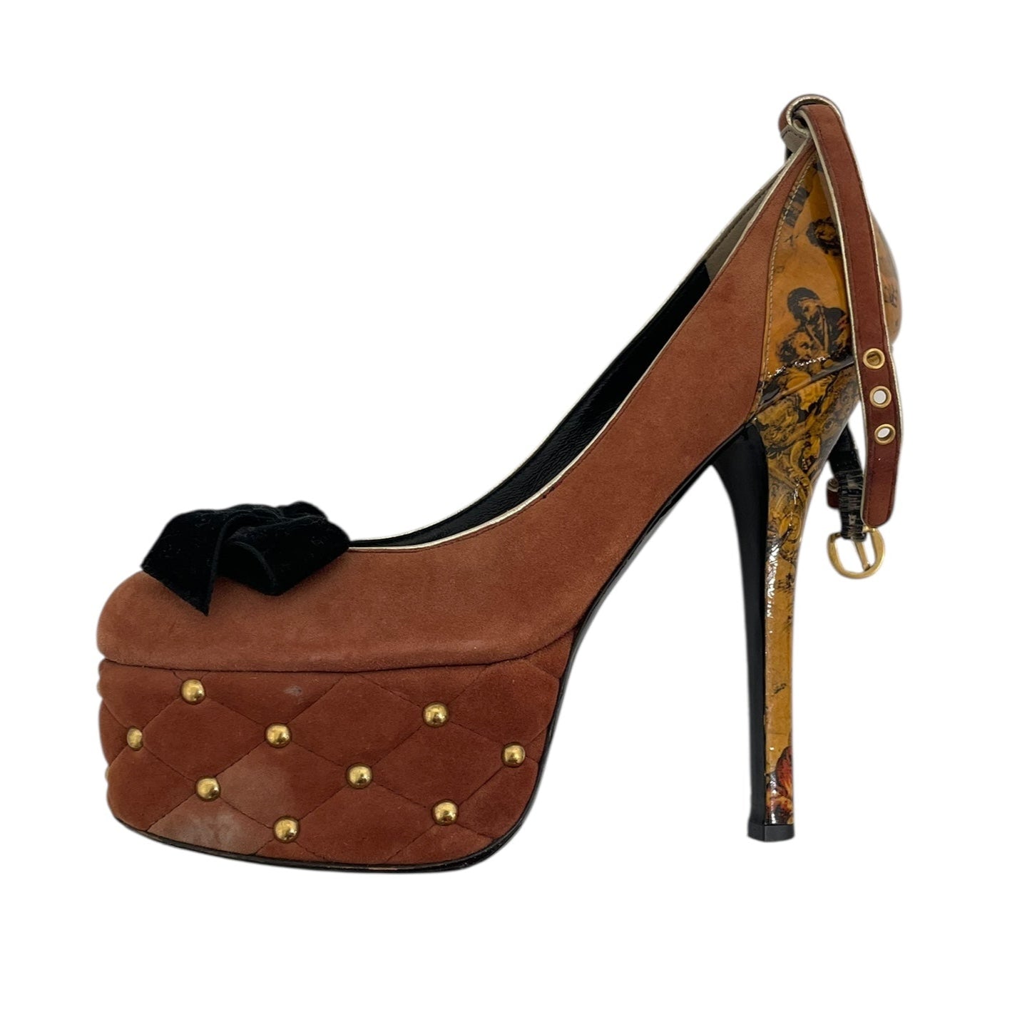 D&G/Heels/EU 39/Suede/BRW/VINTAGE EMBELLISHED HEEL view 2
