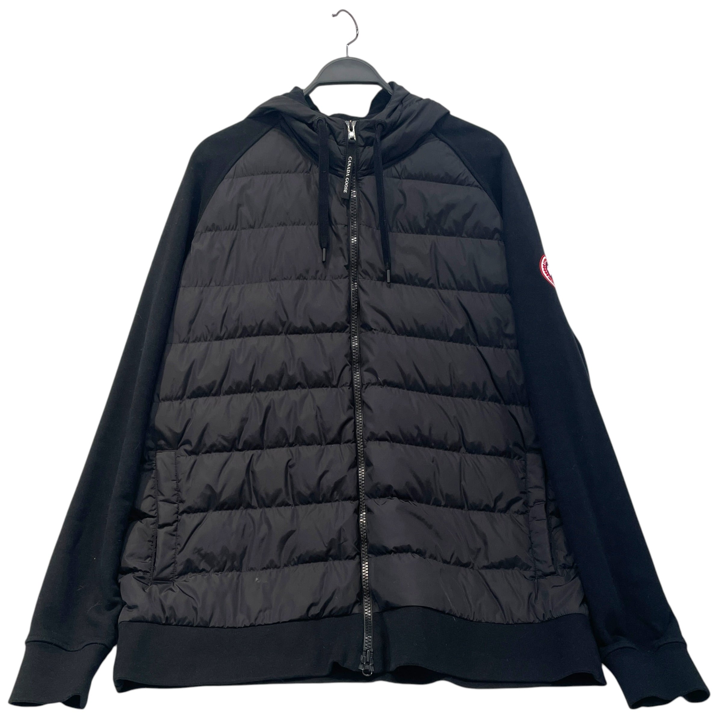 CANADA GOOSE/Zip Up Hoodie/XXL/Cotton/BLK/zip-up puffer hoodie view 1