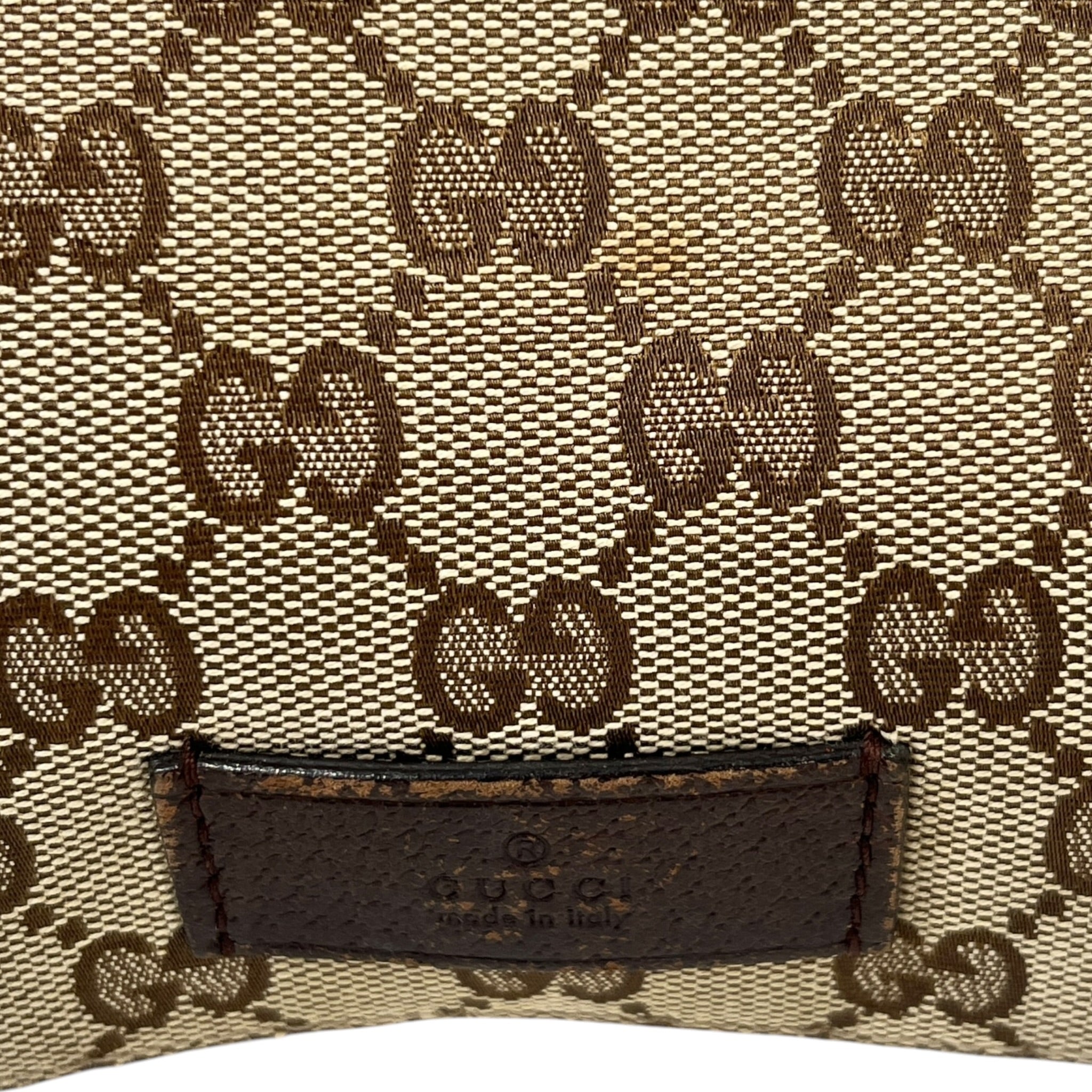 GUCCI/Cross Body Bag/Monogram/Cotton/BRW/VINTAGE MESSENGER BAG view 6