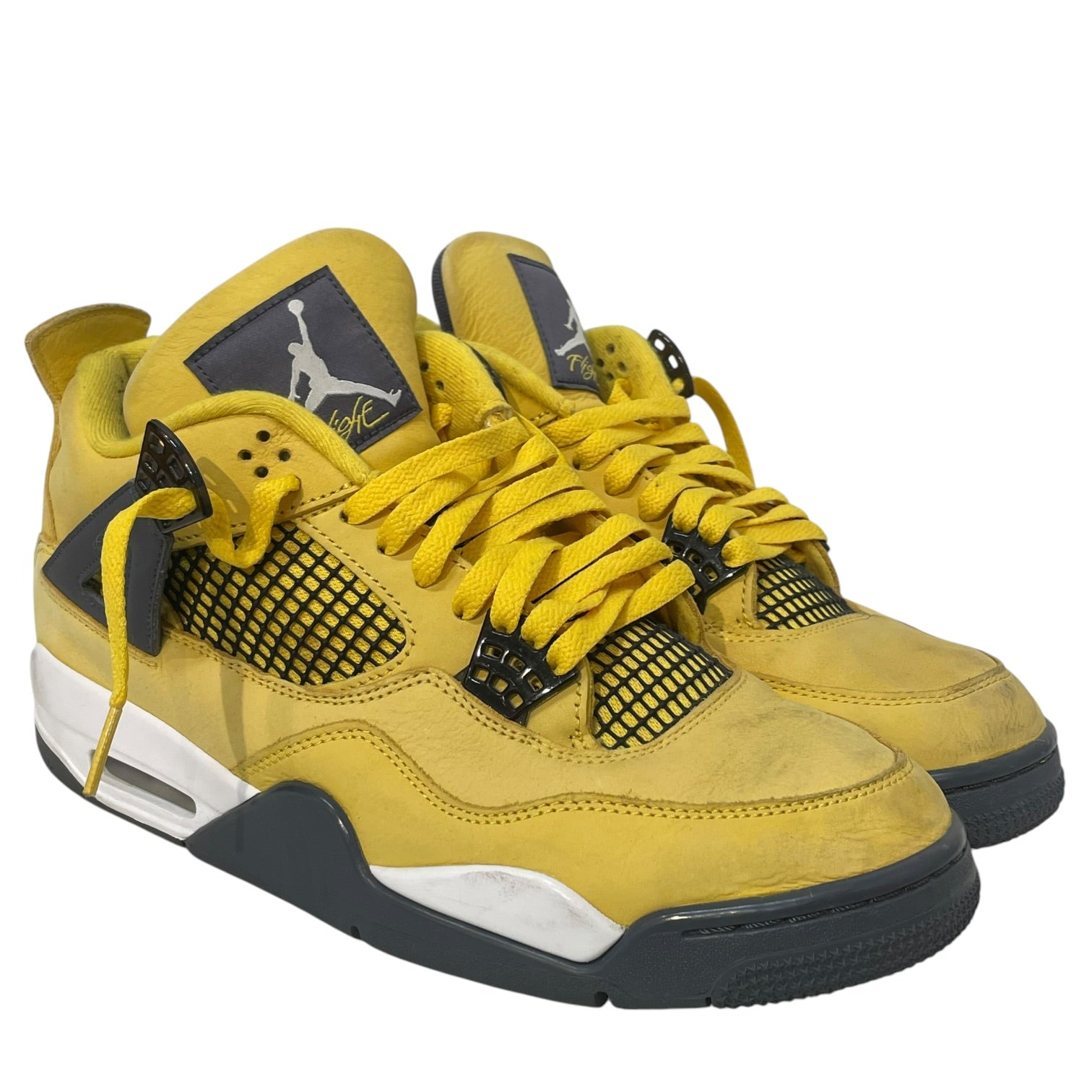 NIKE/AIR JORDAN 4 RETRO/Hi-Sneakers/US 10.5/Leather/YEL/CT8527-700 view 1