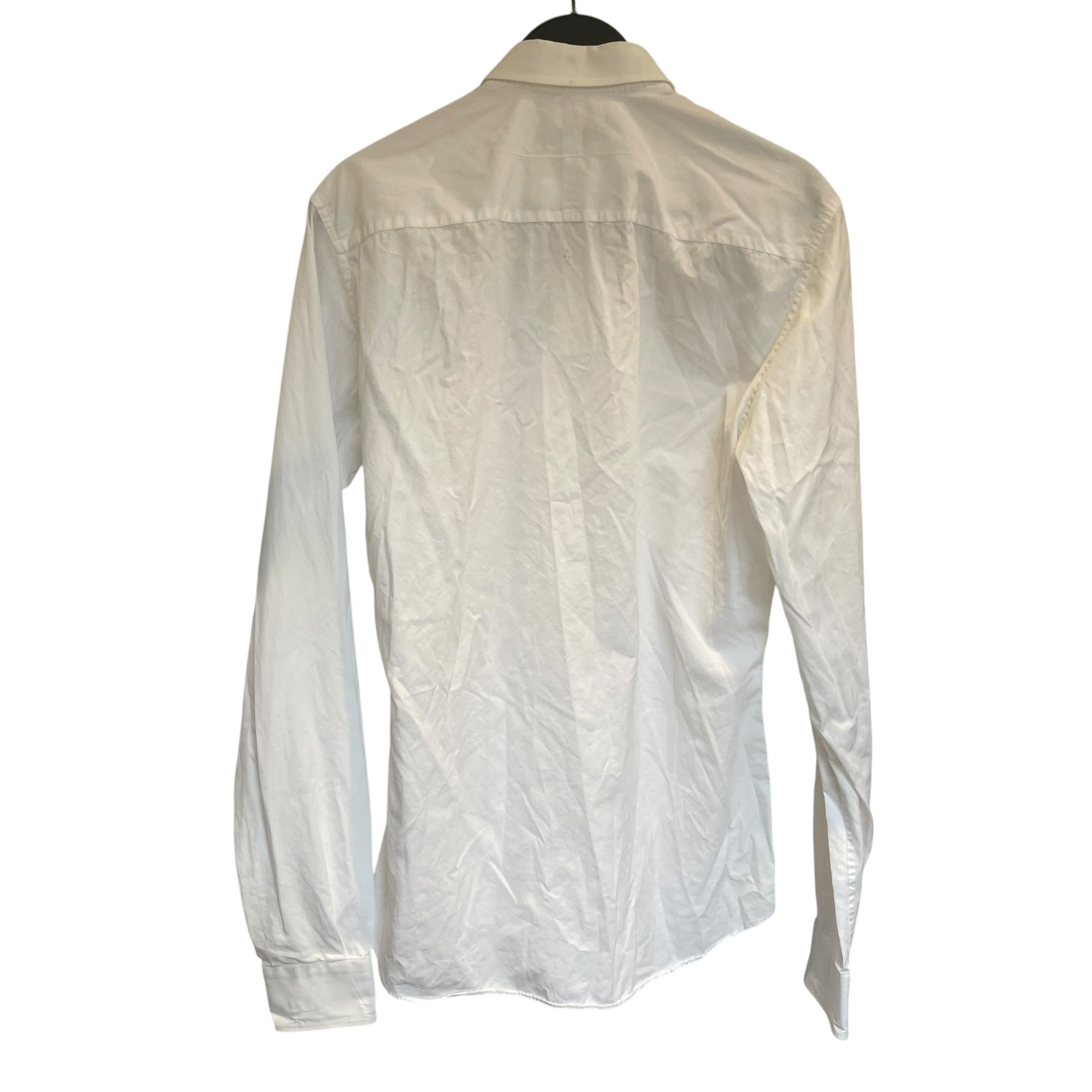 GIVENCHY/LS Blouse/38/Cotton/WHT/PLAIN WHITE BUTTON UP view 2