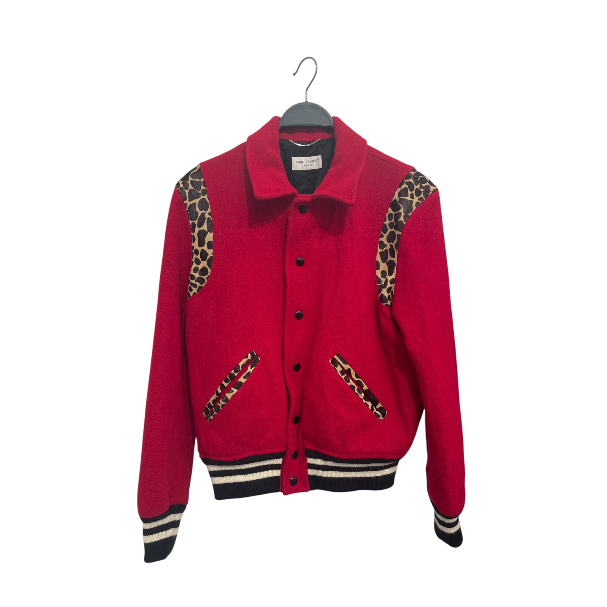 SAINT LAURENT/Jacket/46/RED/Animal Pattern/ view 1