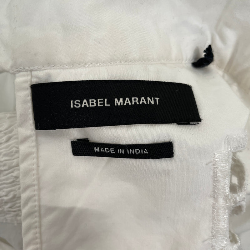 ISABEL MARANT/LS Blouse/40/Cotton/WHT/