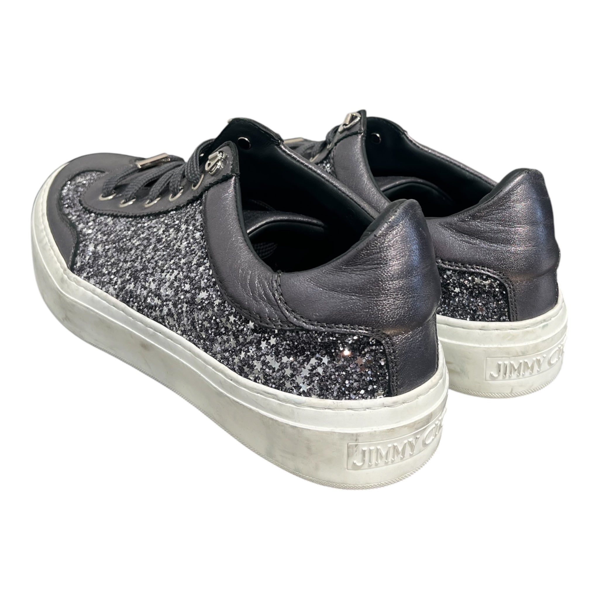 JIMMY CHOO/Low-Sneakers/EU 42/Leather/SLV/SILVER STAR SNEAKER view 2
