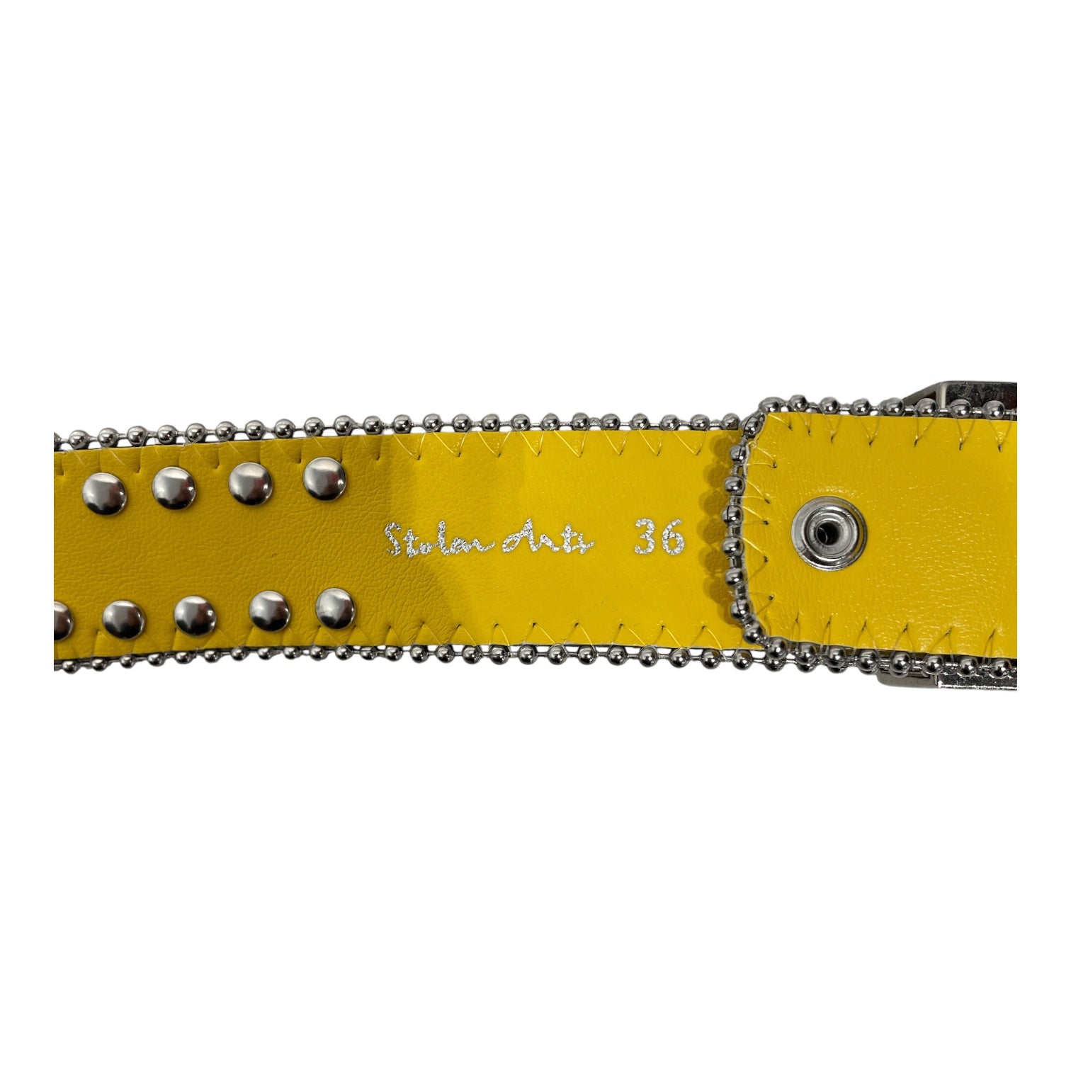 STOLEN ARTS/Belt/Leather/YEL/M's/KILL BILL STUDDED BELT view 3