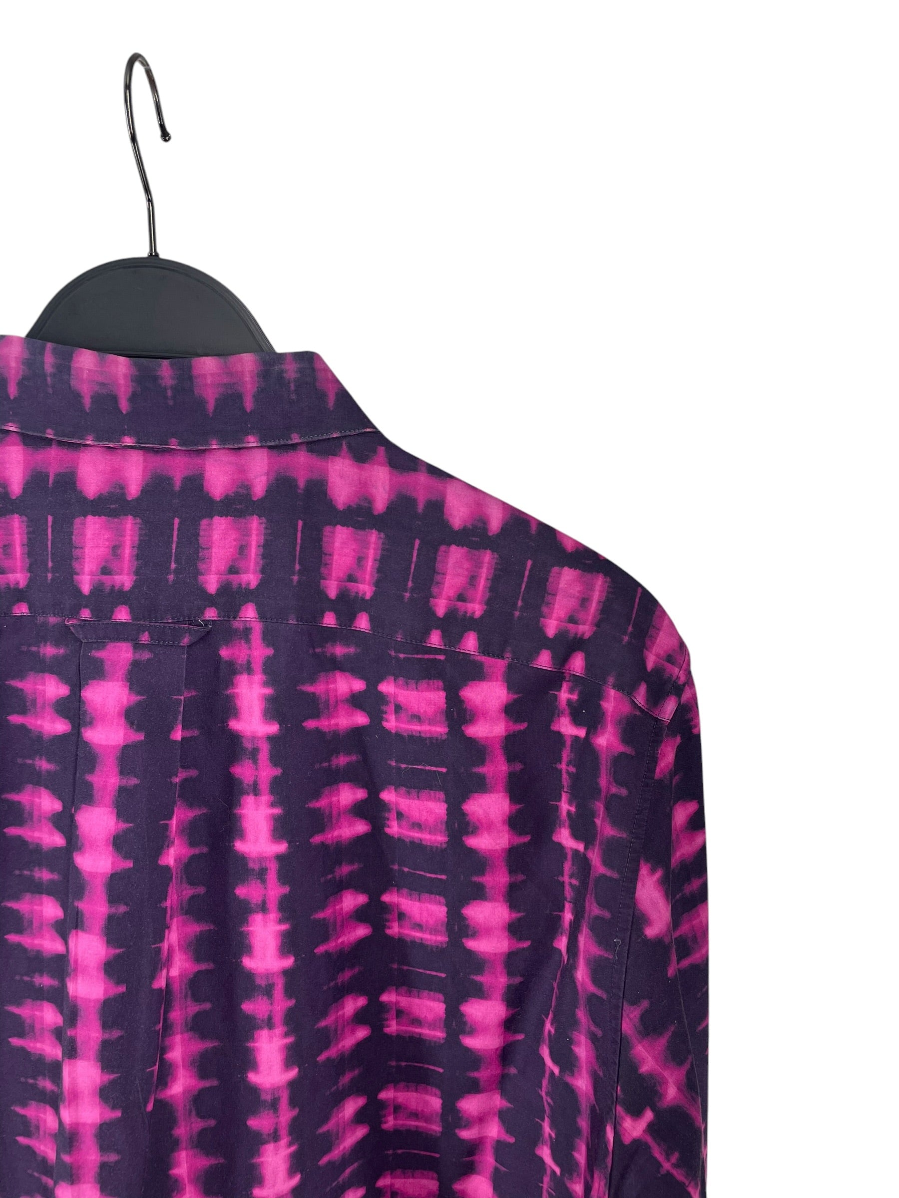 Alexander McQueen/Shirt/54/Cotton/PPL/All Over Print/PINK PURPLE TIE DYE view 4