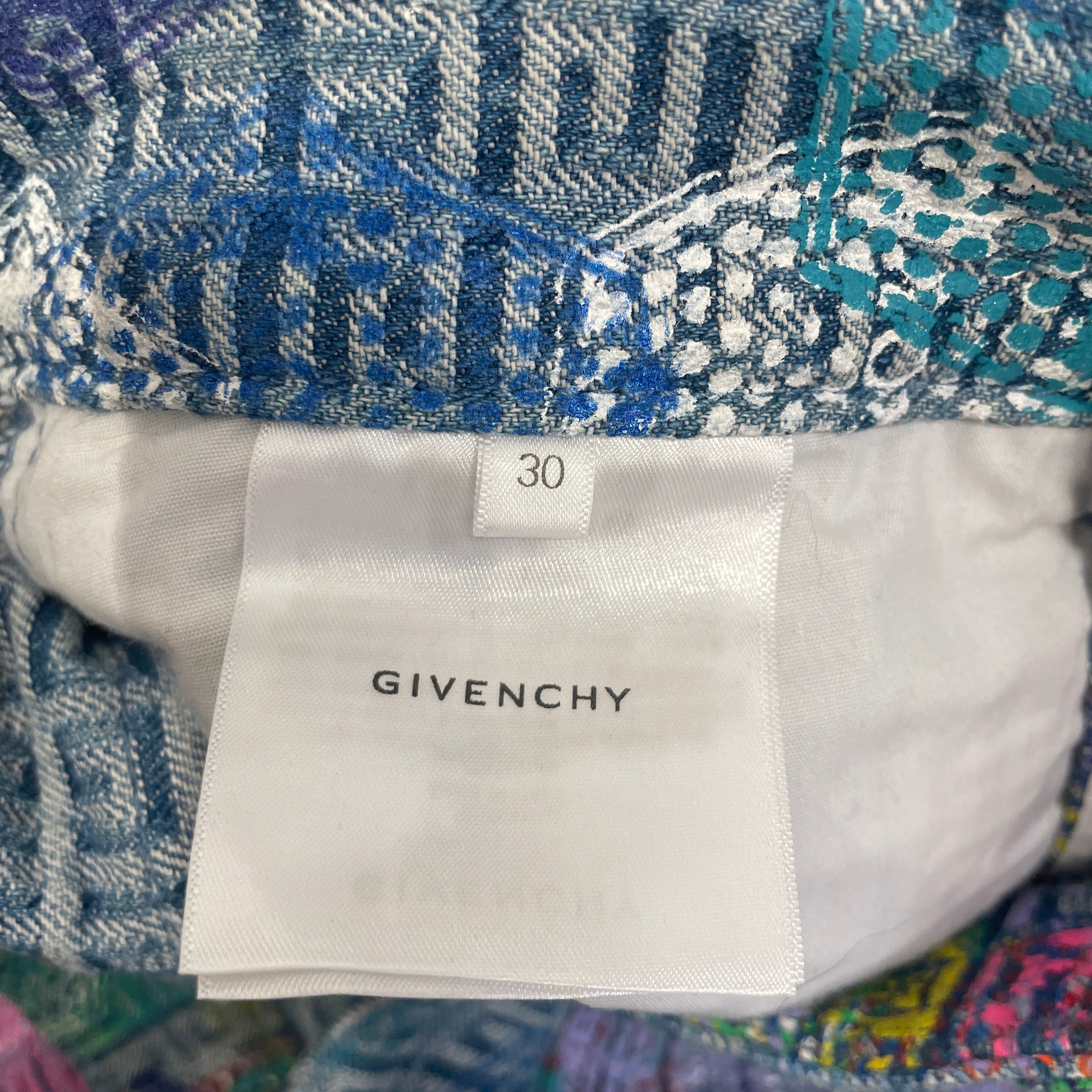 GIVENCHY/Straight Pants/30/Cotton/MLT/All Over Print/SS23 LOG-JACQUARD JEAN view 4