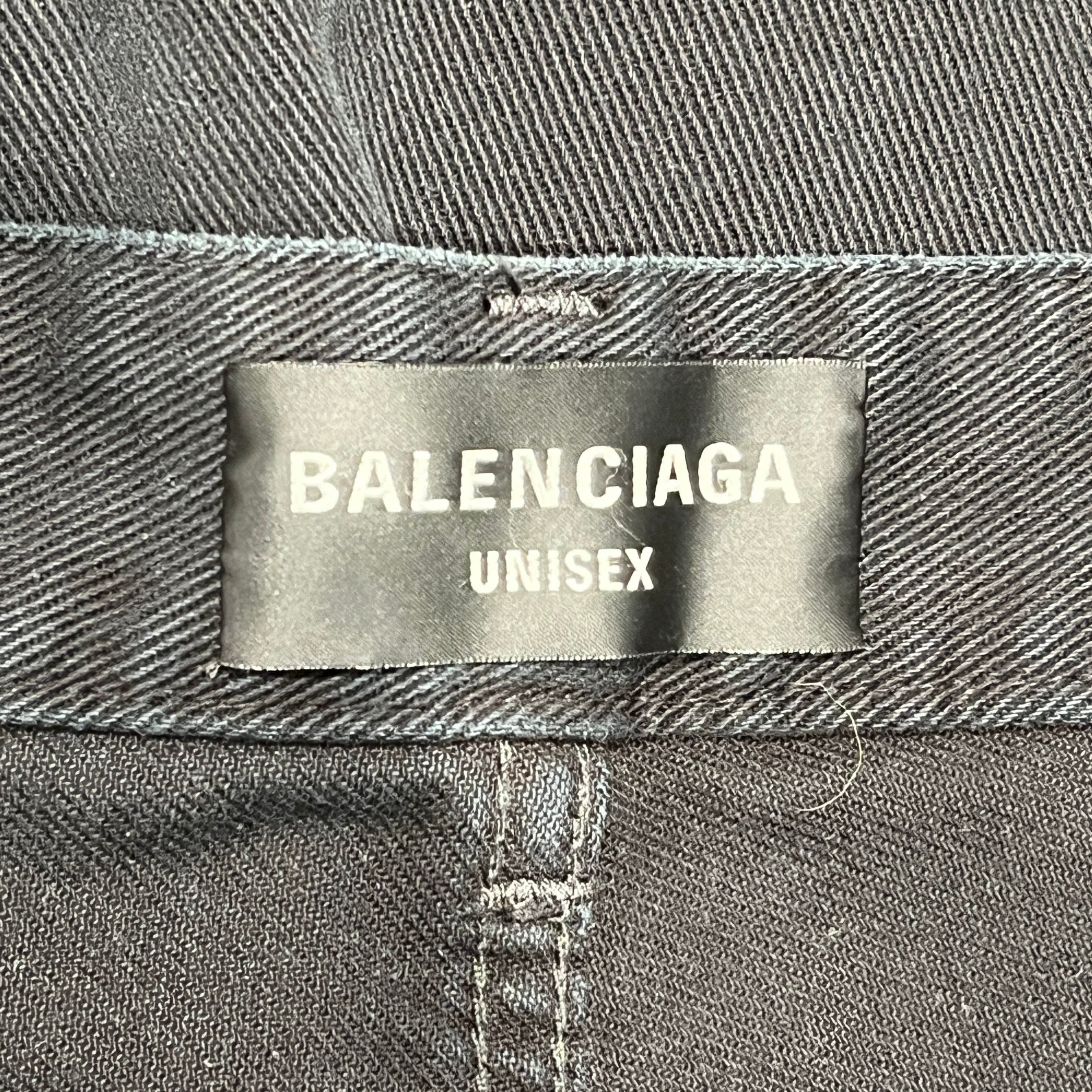 BALENCIAGA/Cargo Pants/XL/Cotton/BLK/Sunbleached Cargo view 3