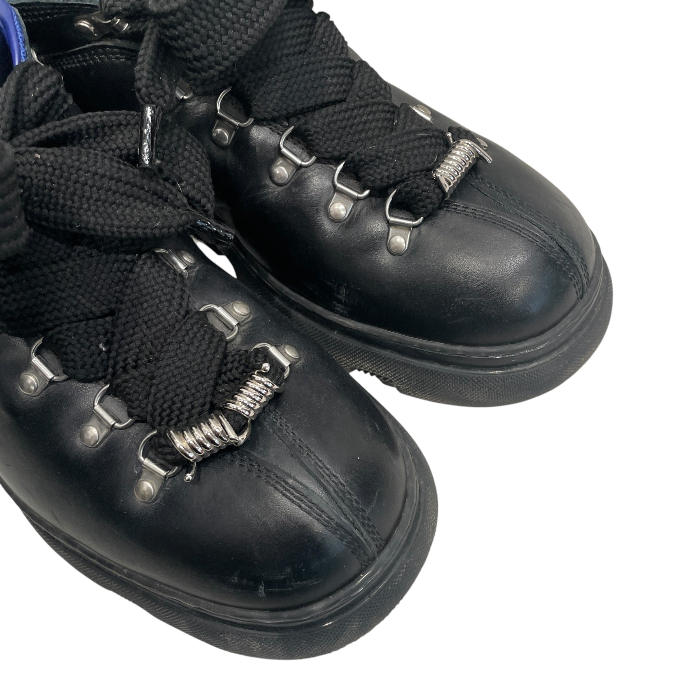 BURBERRY/Trekking Boots/EU 46/Leather/BLK/TREK LEATHER LACE UP BOOTS view 5