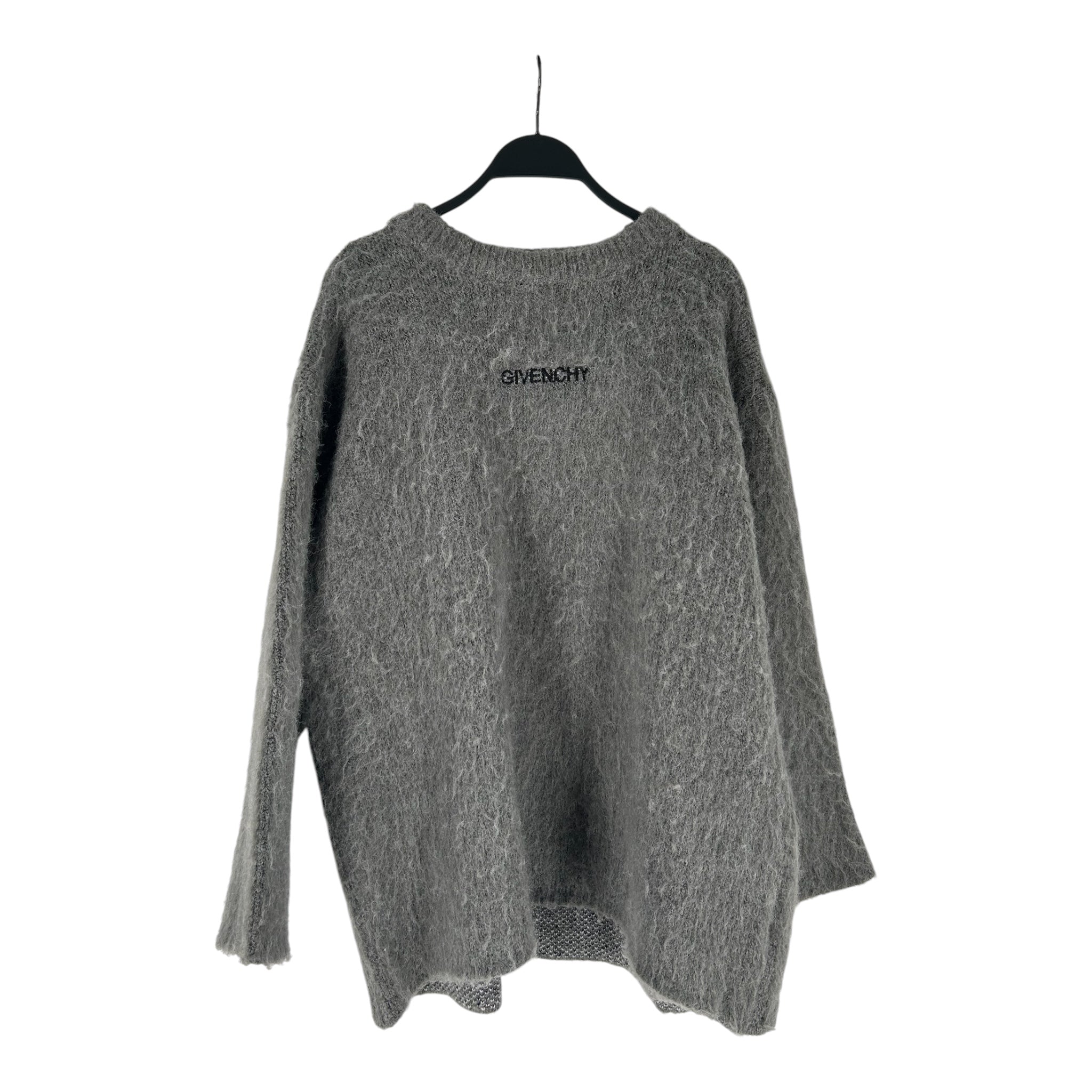GIVENCHY/Sweatshirt/S/Wool/GRY/KNIT CREWNECK MOHAIR DOG view 1