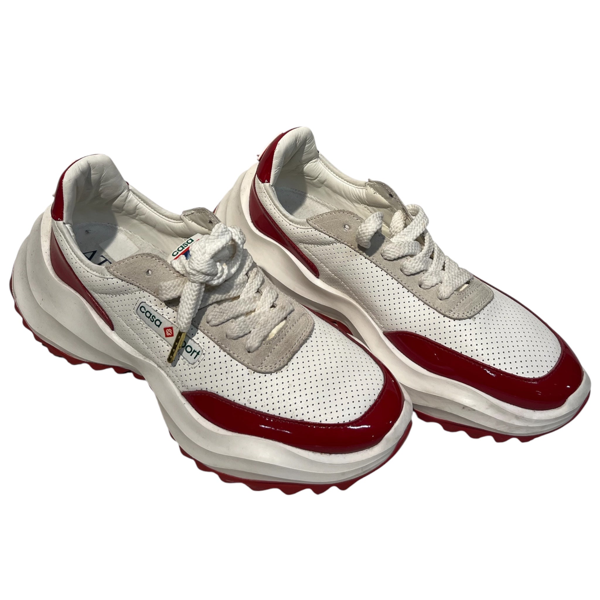 CASABLANCA/Low-Sneakers/US 9.5/Leather/RED/ATANTIS view 1