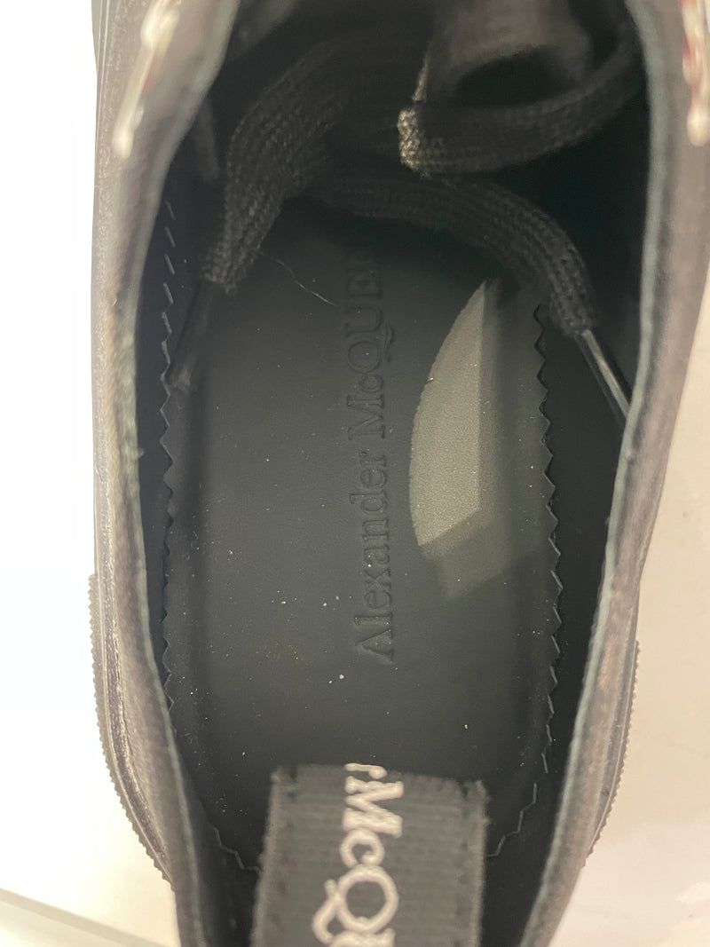 Alexander McQueen/Low-Sneakers/EU 37/Cotton/BLK/tread sneaker