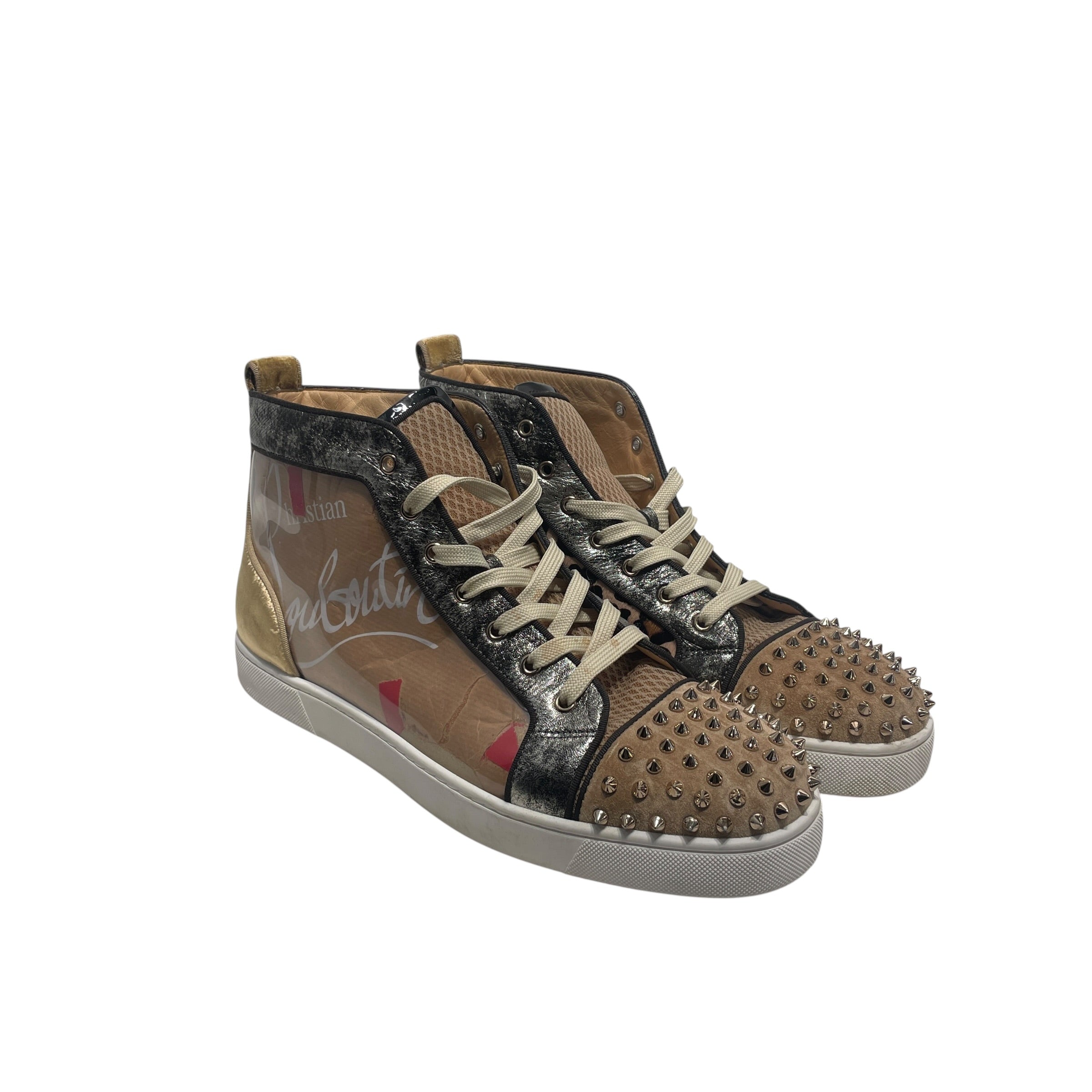 Christian Louboutin/Hi-Sneakers/EU 47.5/Acrylic/KHK/ view 1