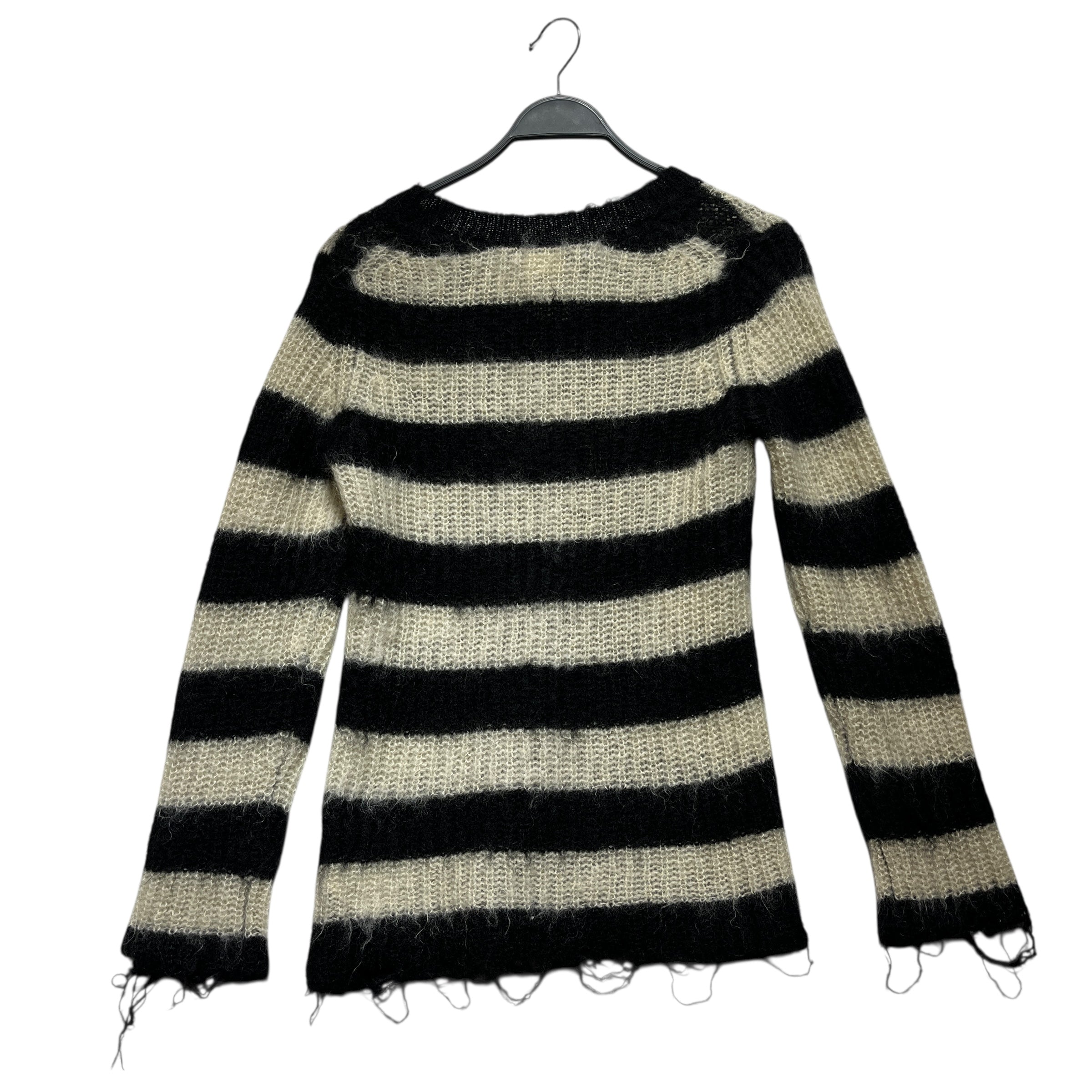 JUNYA WATANABE COMME des GARCONS/Sweater/S/Stripe/Wool/BLK/ view 3