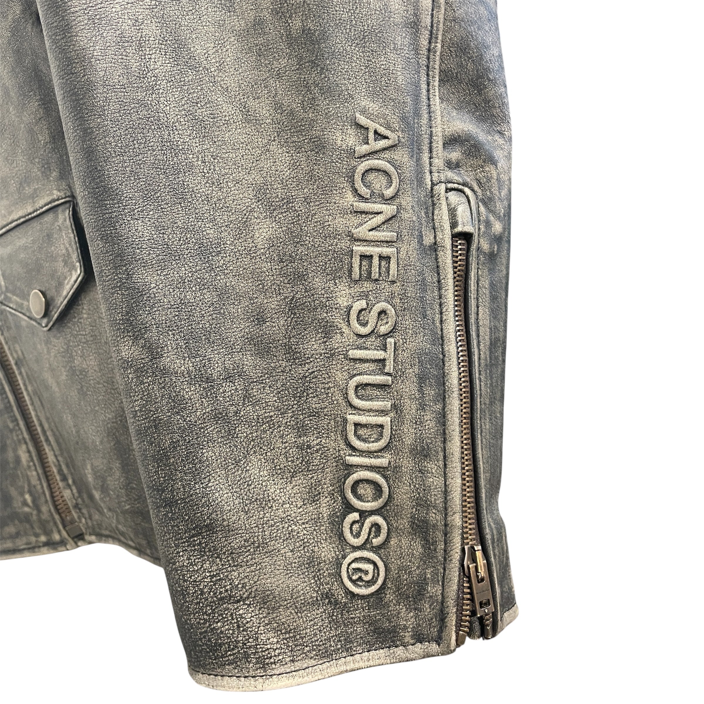 Acne Studios/Leather Jkt/46/Leather/BLK/BIKER LEATHER JACKET view 3