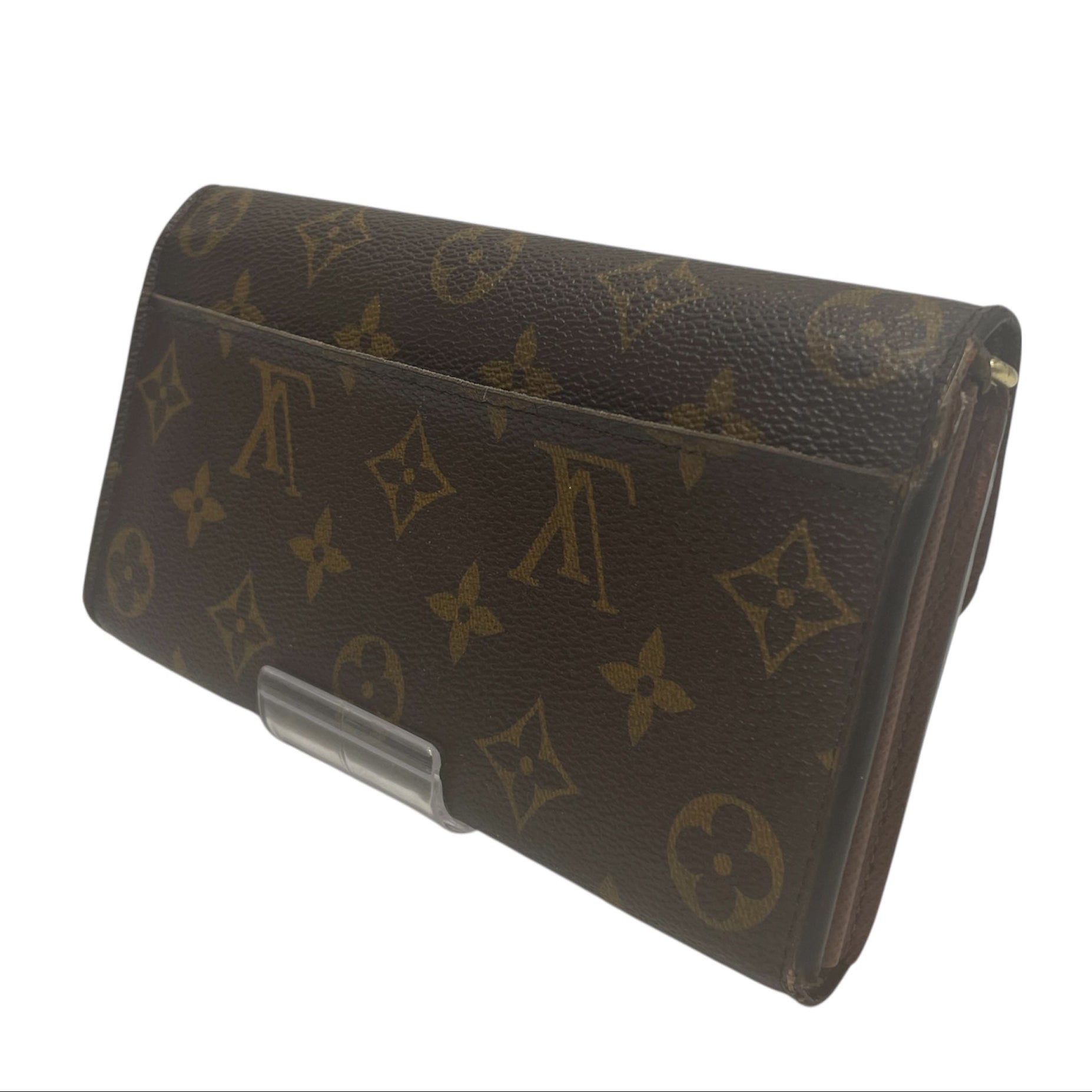 LOUIS VUITTON/Long Wallet/Monogram/Leather/BRW/ view 2