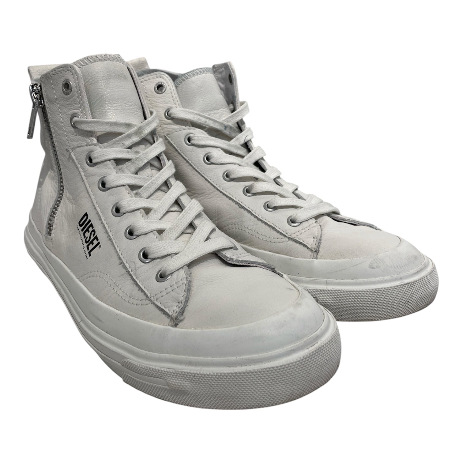 DIESEL/Hi-Sneakers/US 10.5/Leather/WHT/ view 1
