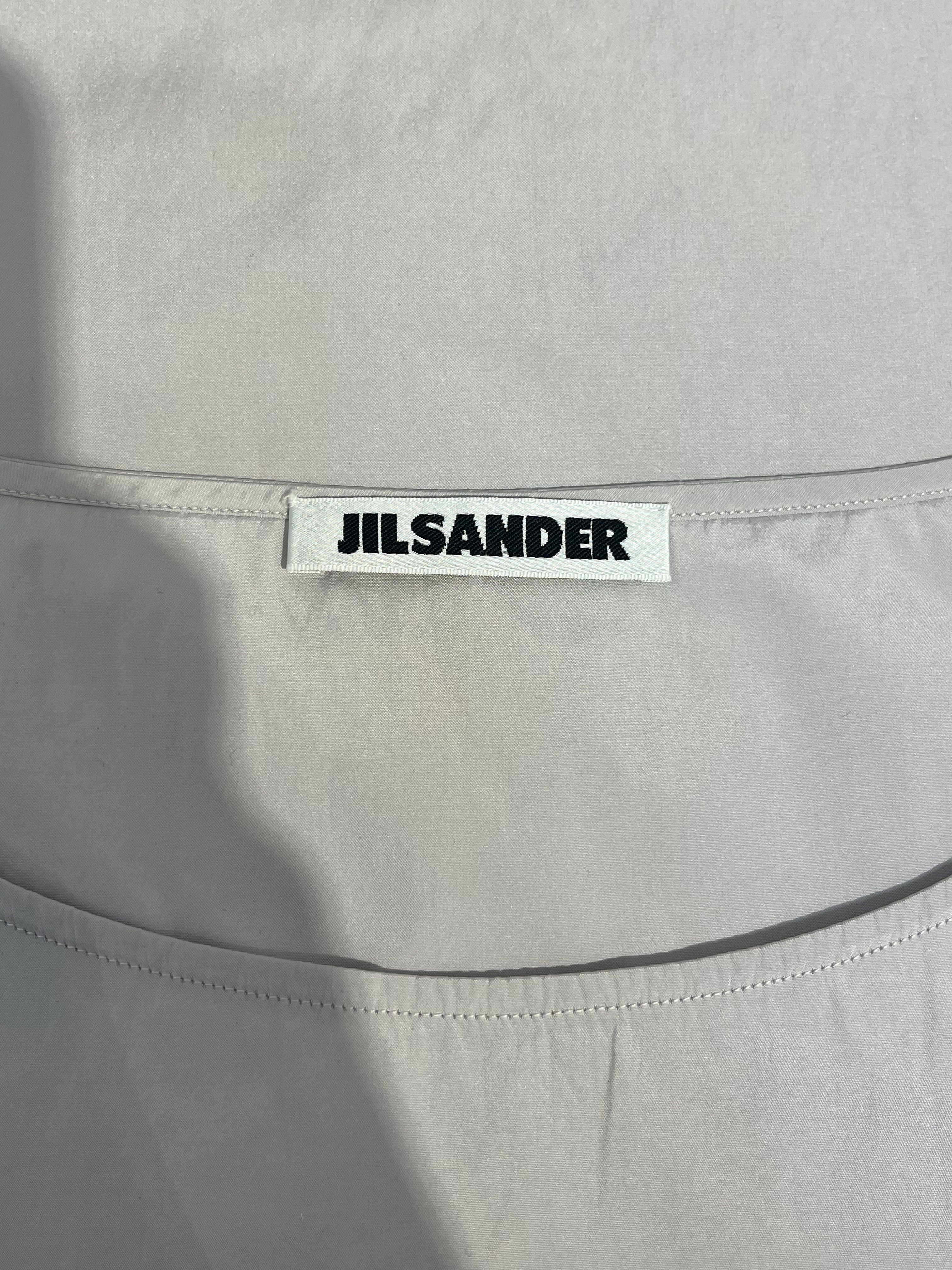 JIL SANDER/Camisole/36/Polyester/GRY/SIDE ZIP DARTING view 3