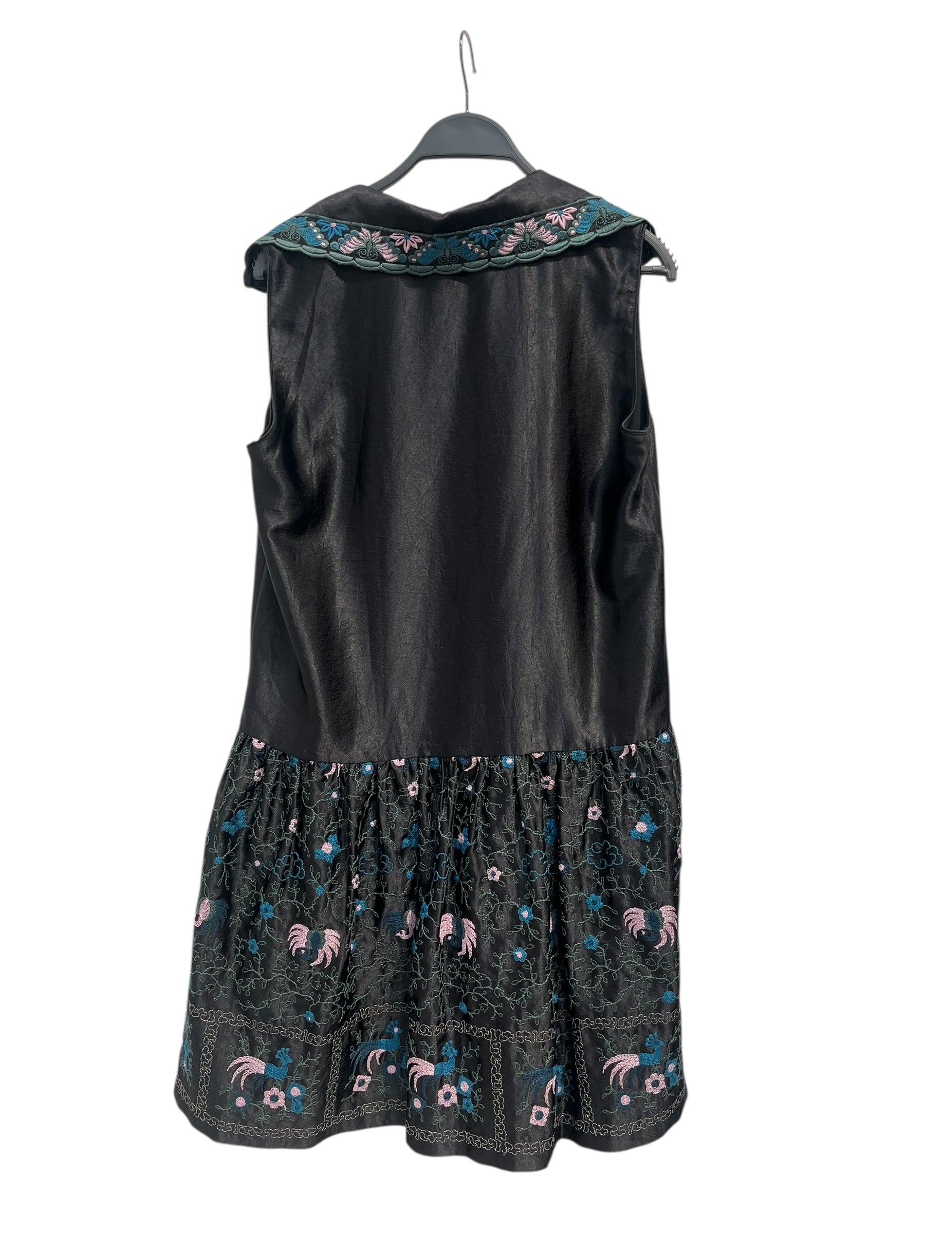ANNA SUI/Dress/6/Cotton/BLK/floral dress sl view 2