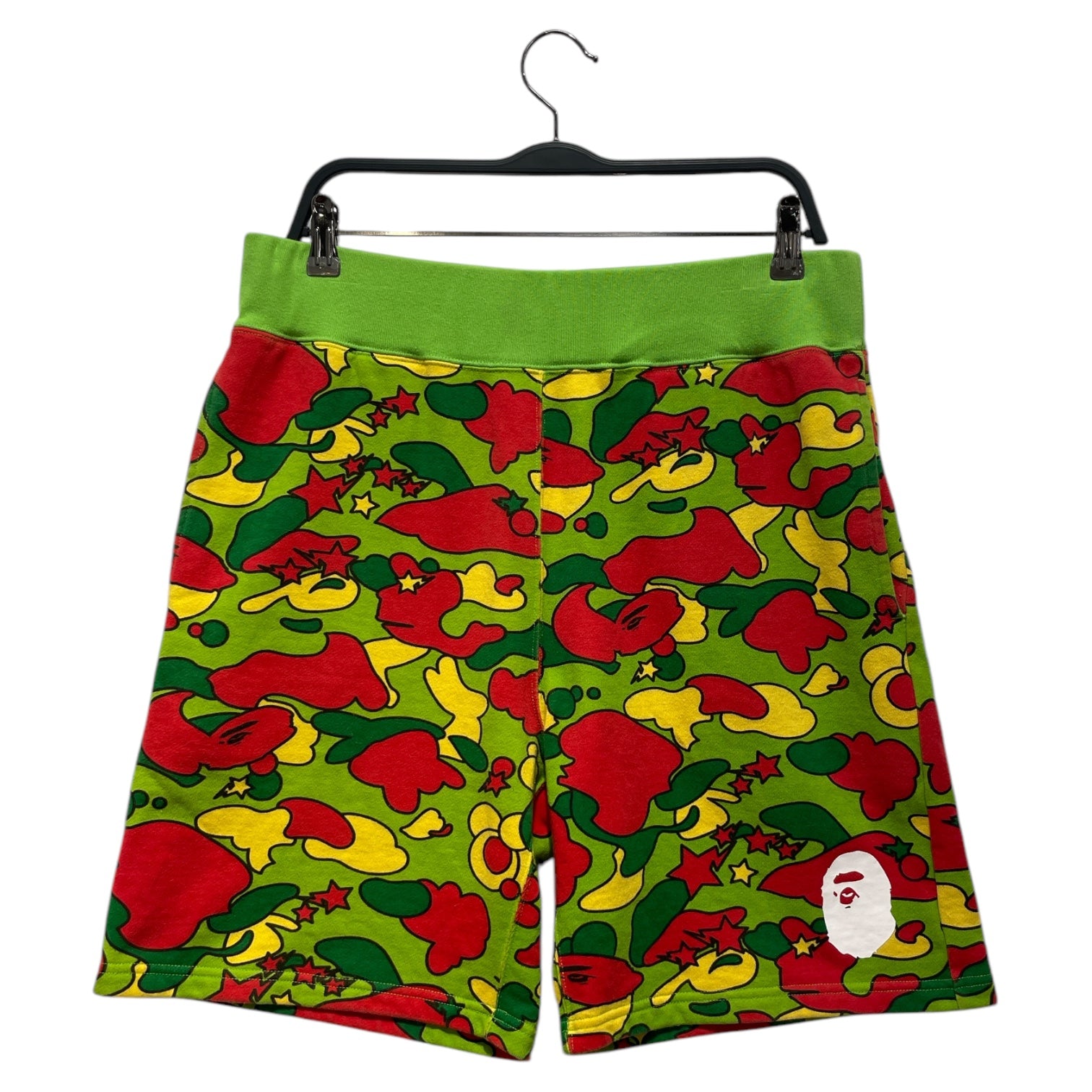 A BATHING APE/Shorts/L/Cotton/GRN/Camouflage/ view 1