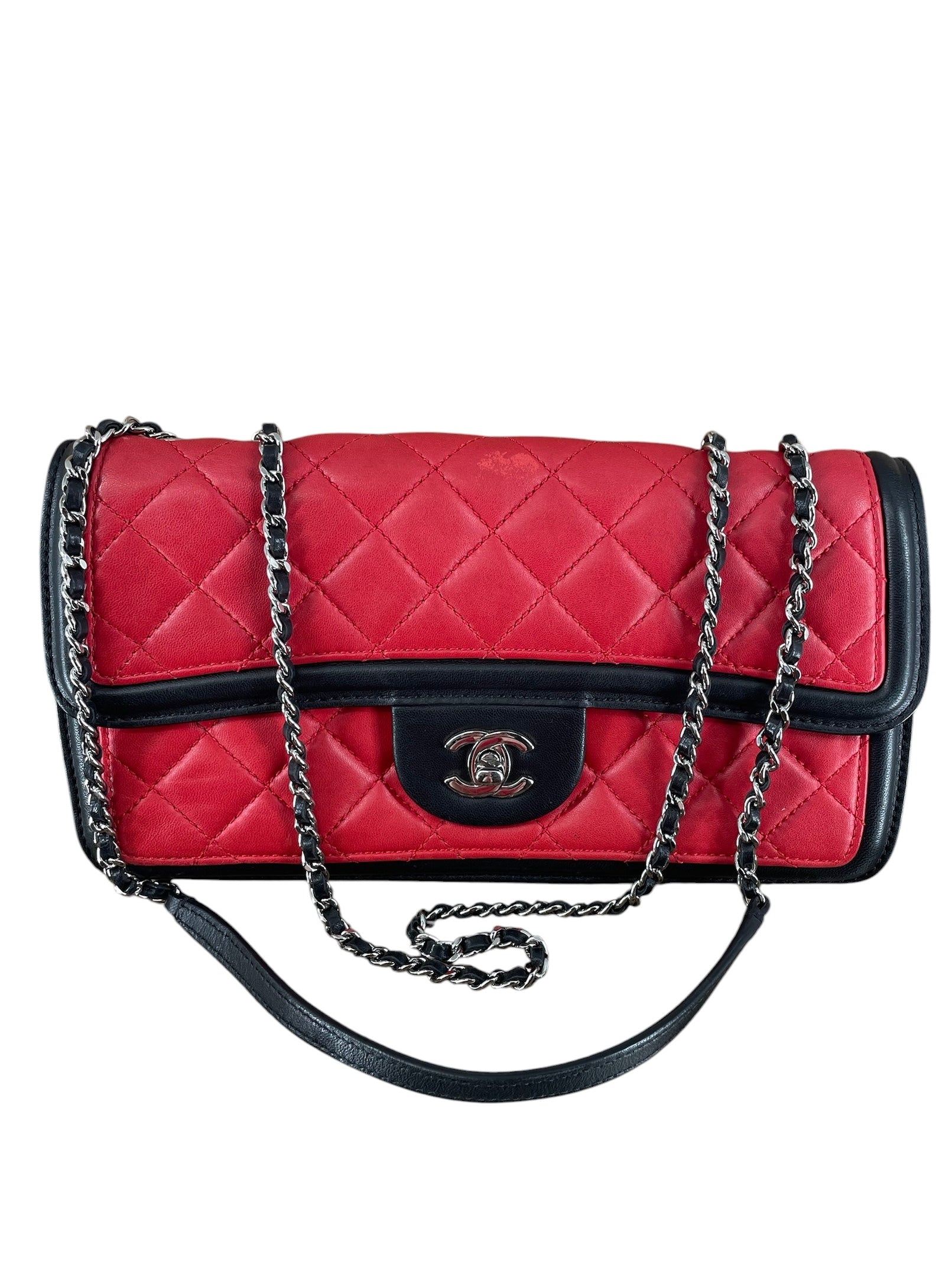 CHANEL/Bag/Leather/MLT/17966051 RED BLK WhT Slvr Hrdw view 1