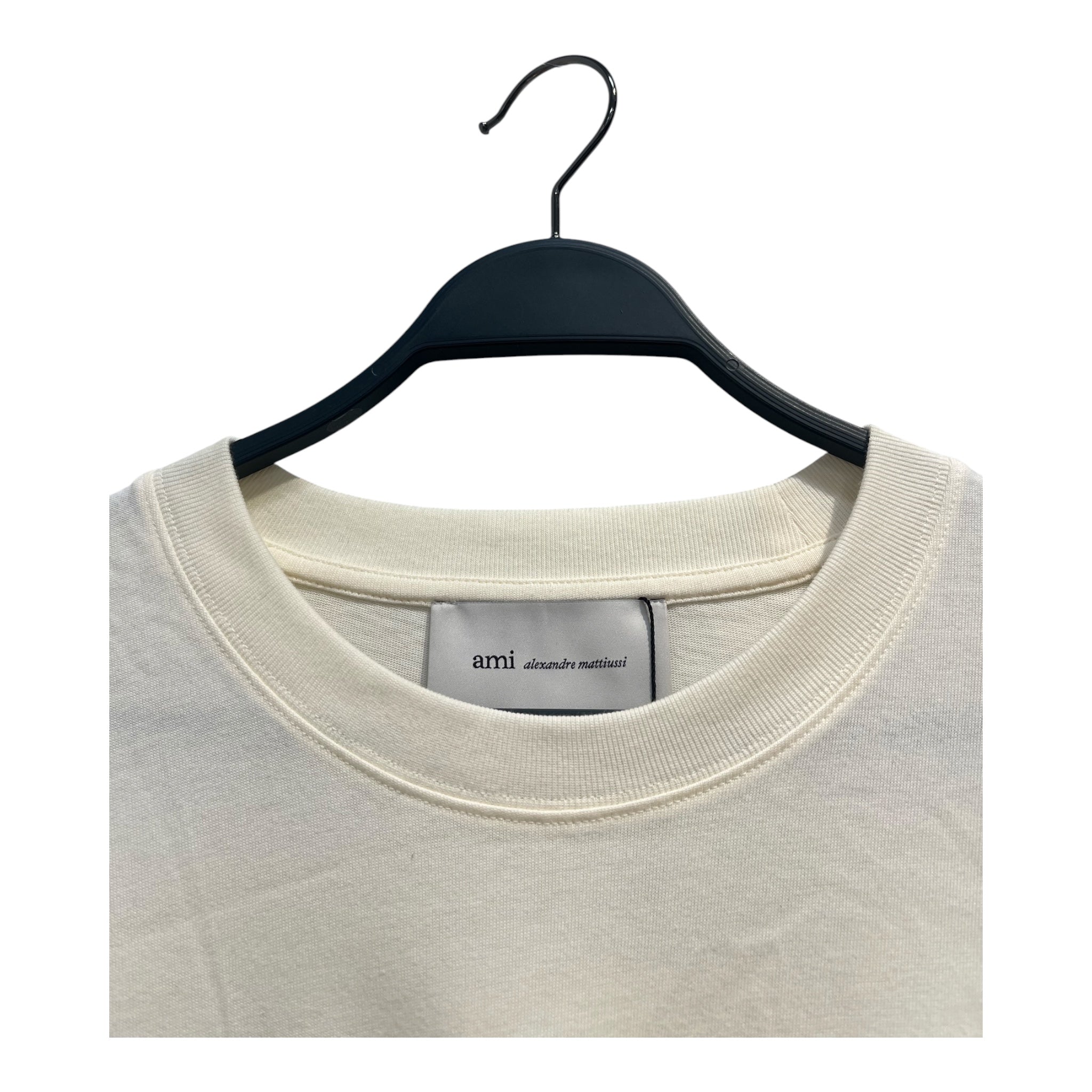 ami alexandre mattiussi/T-Shirt/L/Cotton/WHT/BLK LOGO view 3