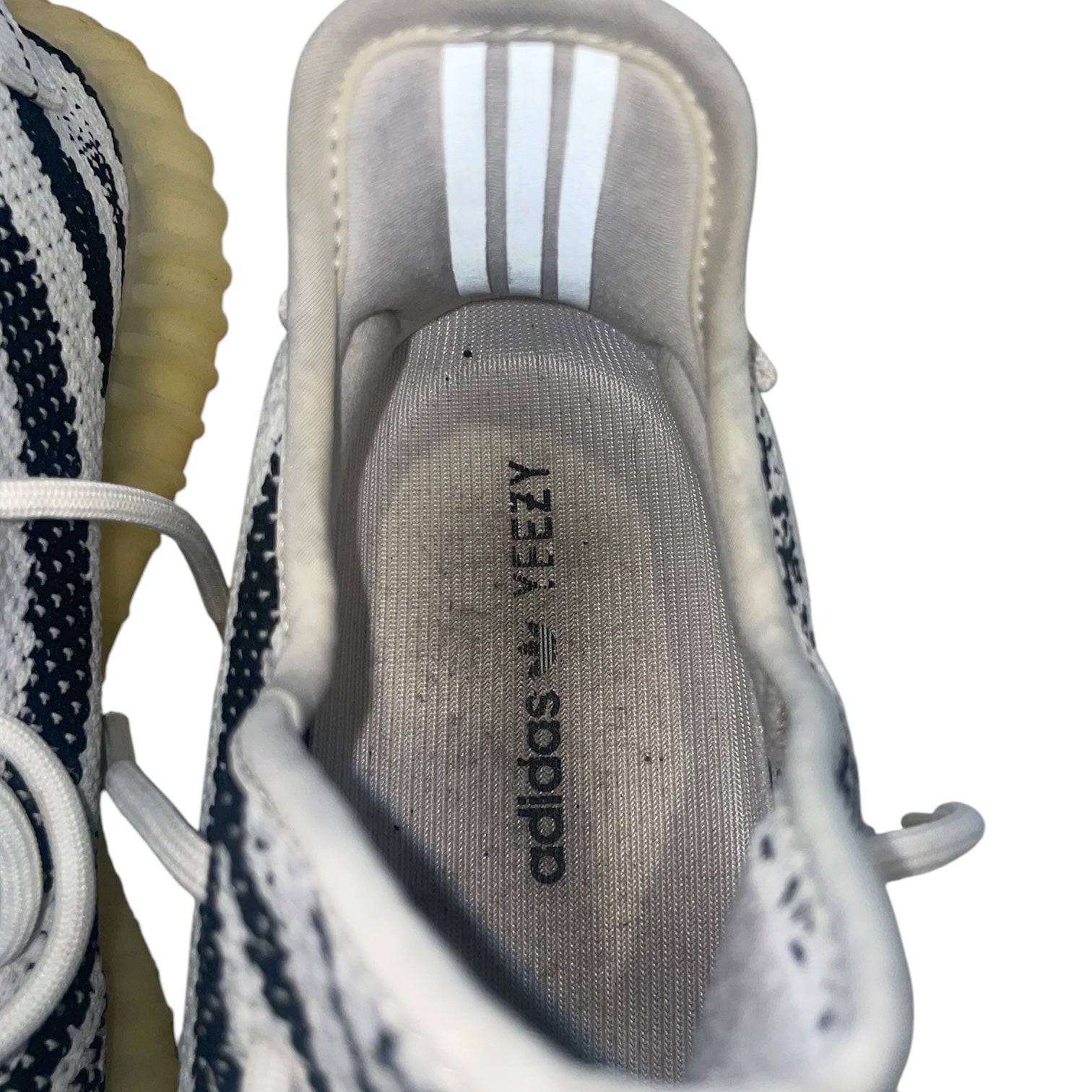 adidas/YEEZY/Low-Sneakers/US 12/Stripe/Cotton/WHT/YEEZY BOOST 350 ZEBRA view 4