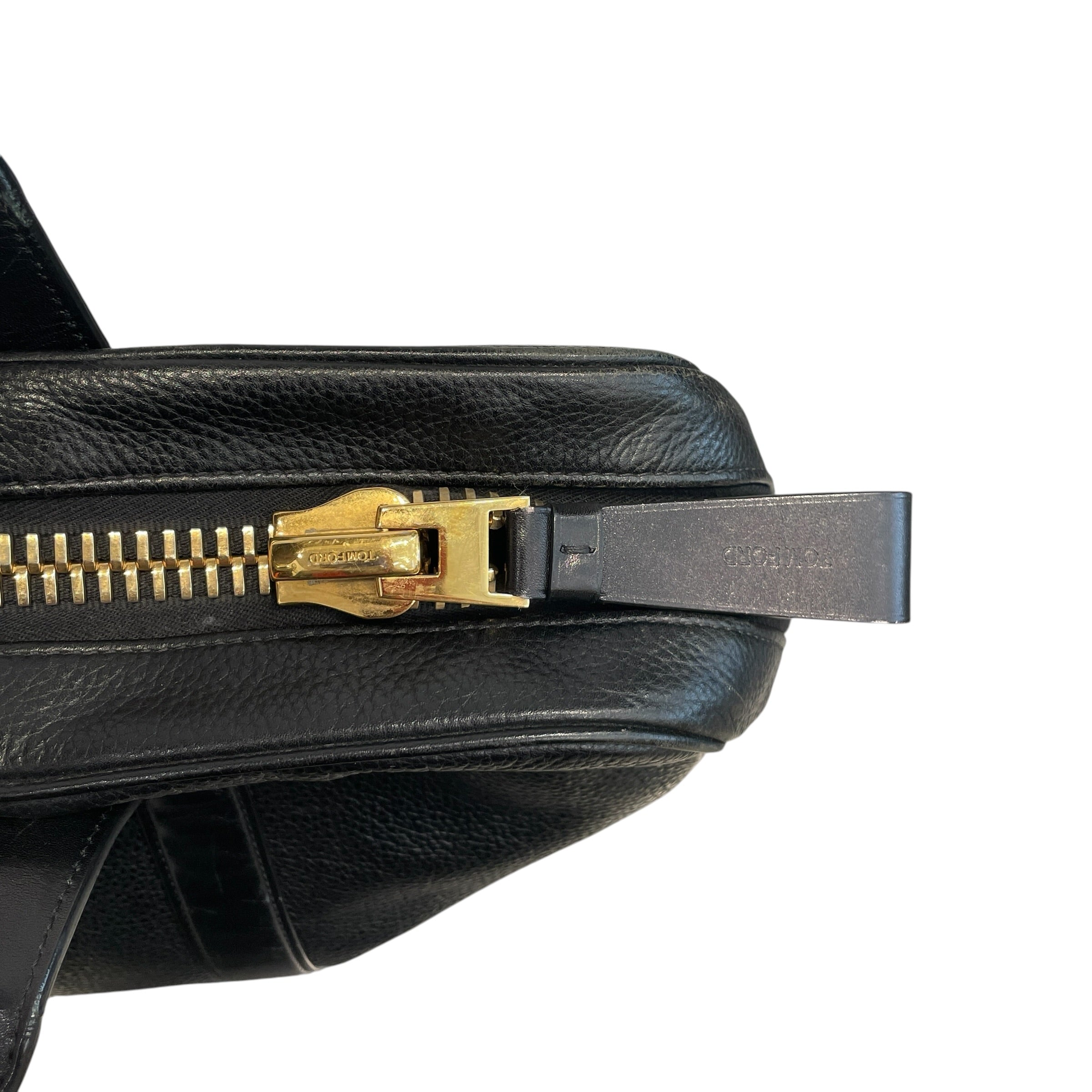 TOM FORD/Bag/Leather/BLK/BREIFCASE GOLD ZIPPER view 6