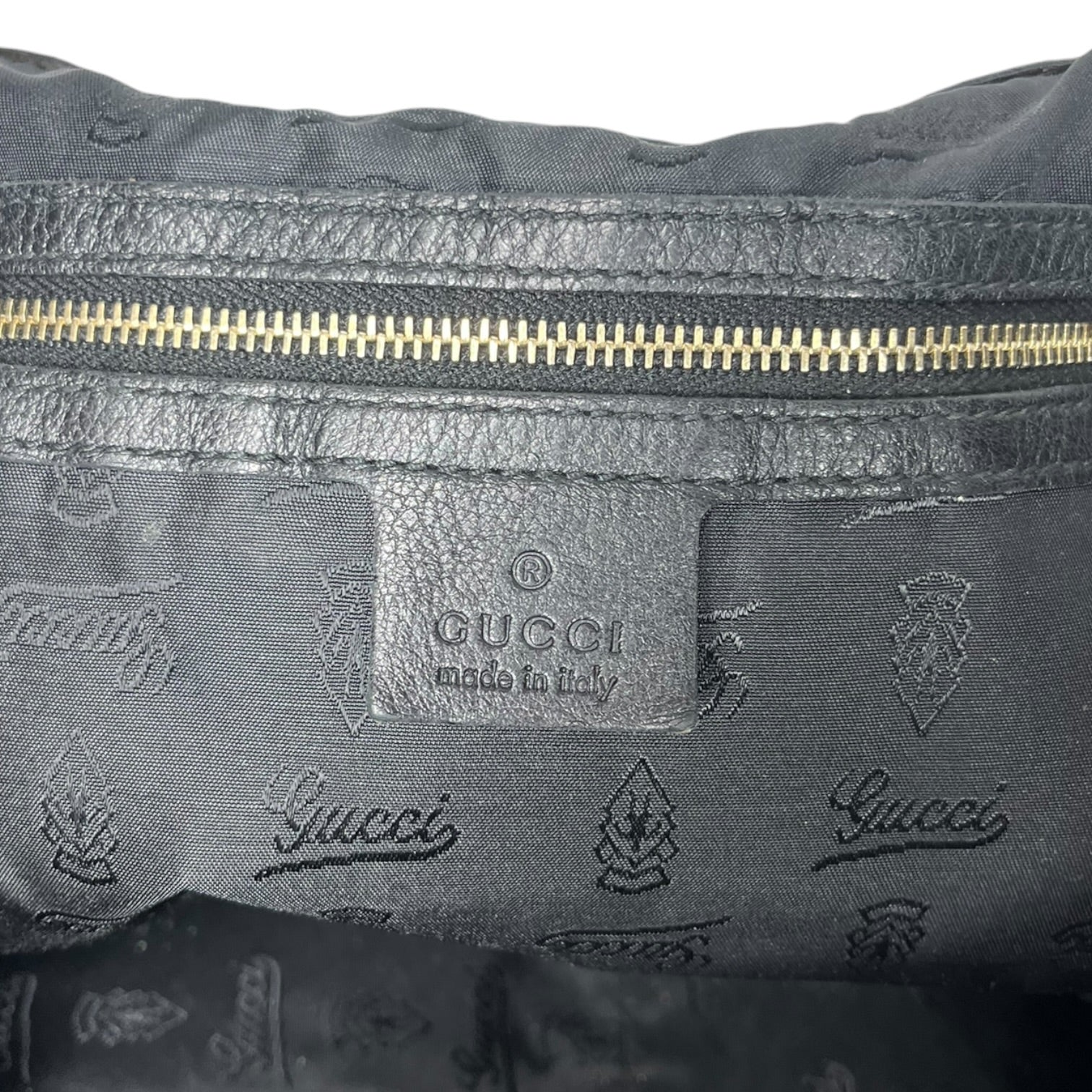 GUCCI/Hand Bag/Leather/BLK/Charlotte Hobo Bag view 5