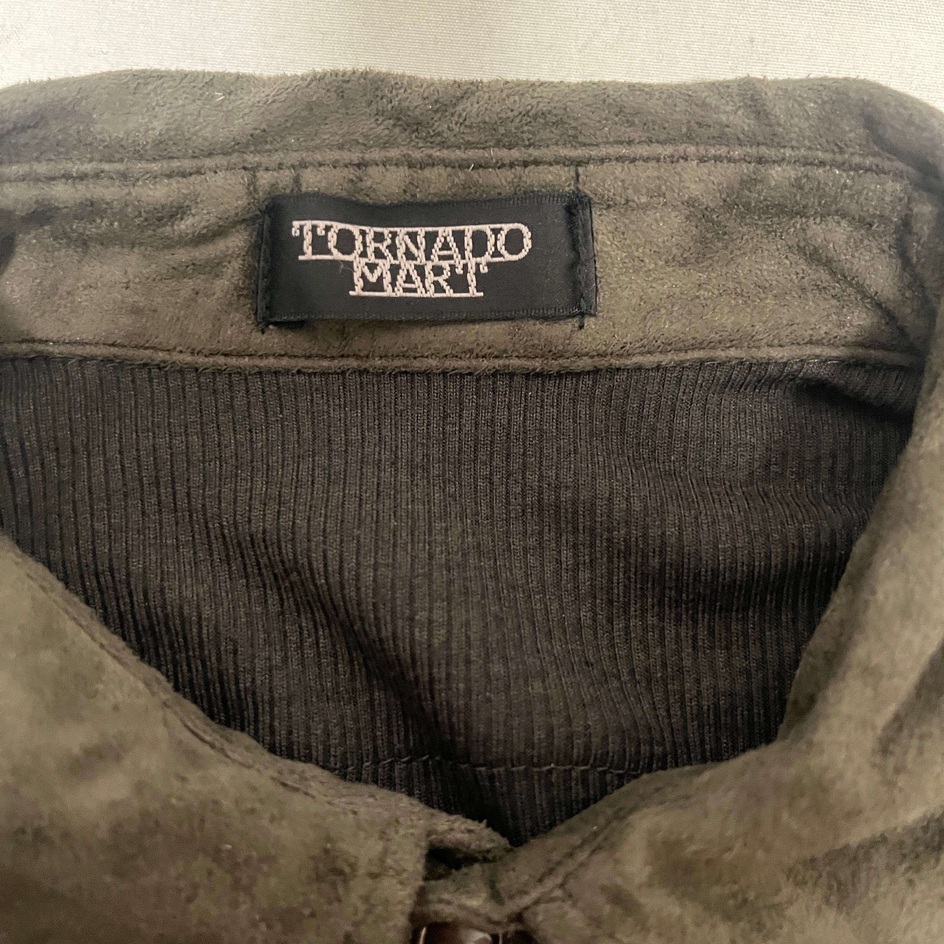 TORNADO MART/Polo Shirt/Cotton/KHK/Western/RIBBED SUEDE SHOULDERS view 3