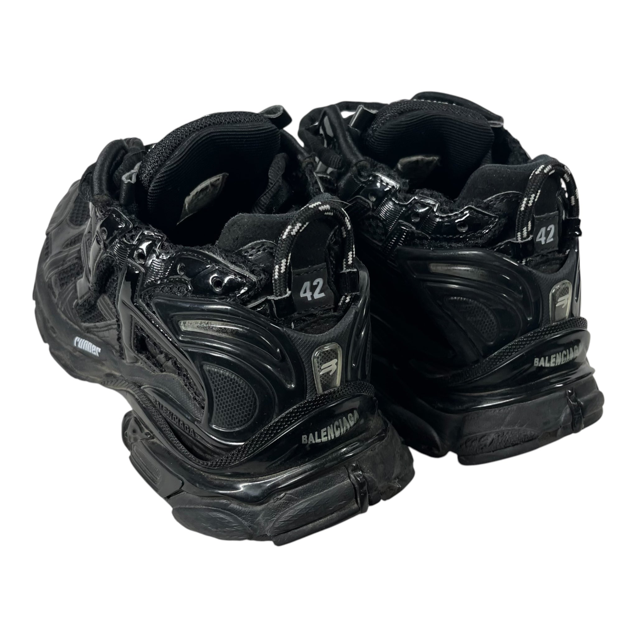BALENCIAGA/Low-Sneakers/EU 42/BLK/RUNNER ALL BLACK view 2