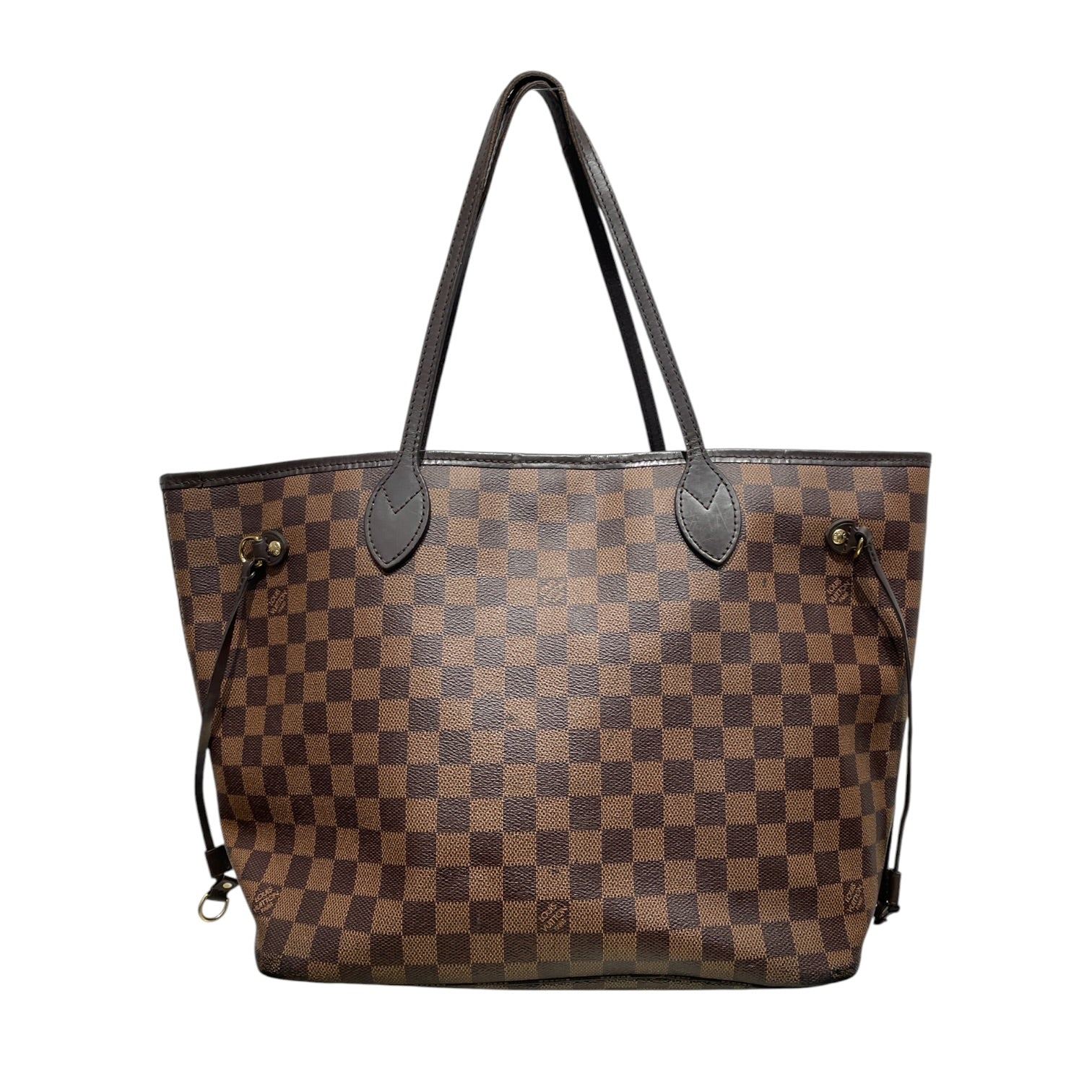 LOUIS VUITTON/Tote Bag/Leather/BRW/Damier Ebene Neverfull MM view 2