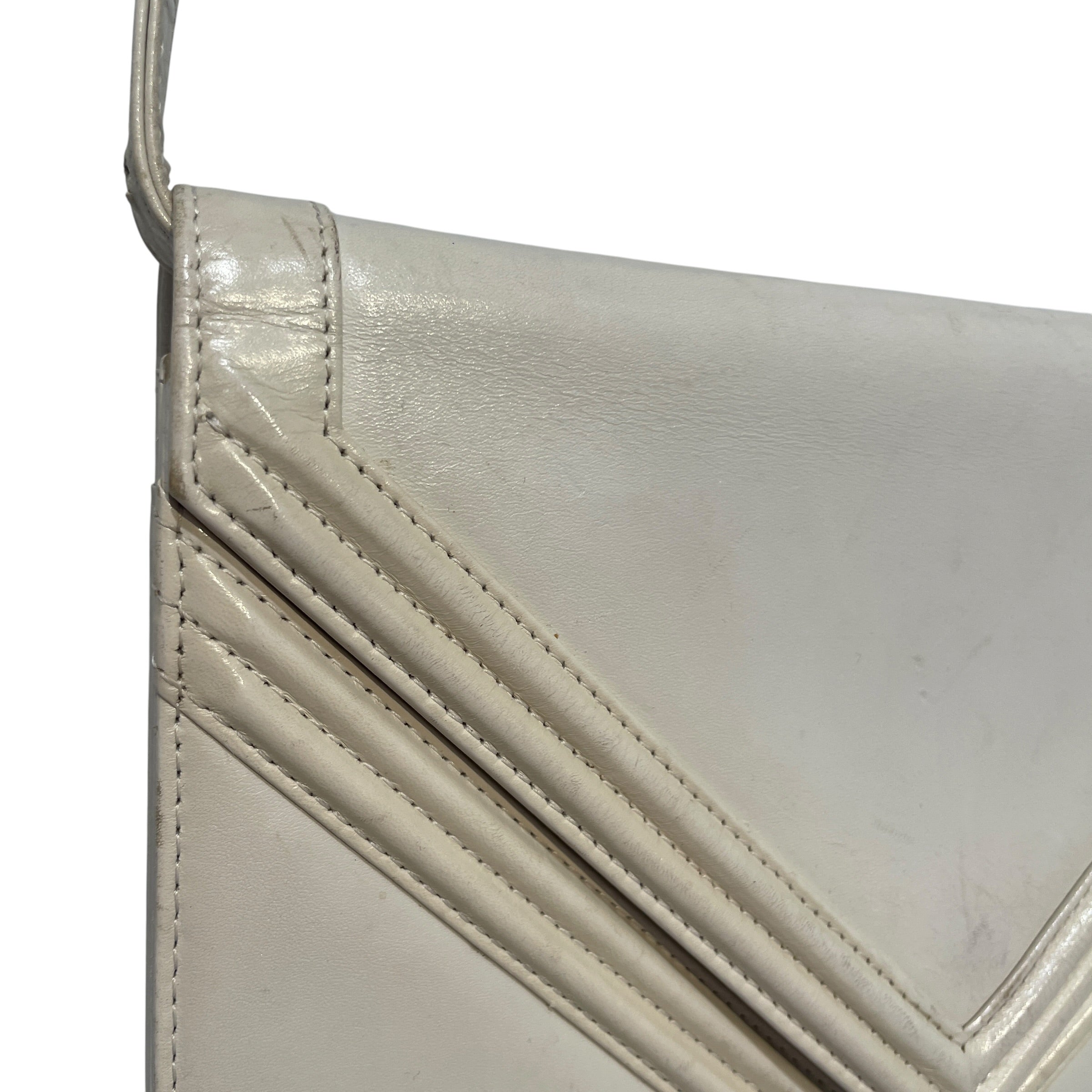 YVES SAINT LAURENT/Hand Bag/Leather/WHT/ view 6