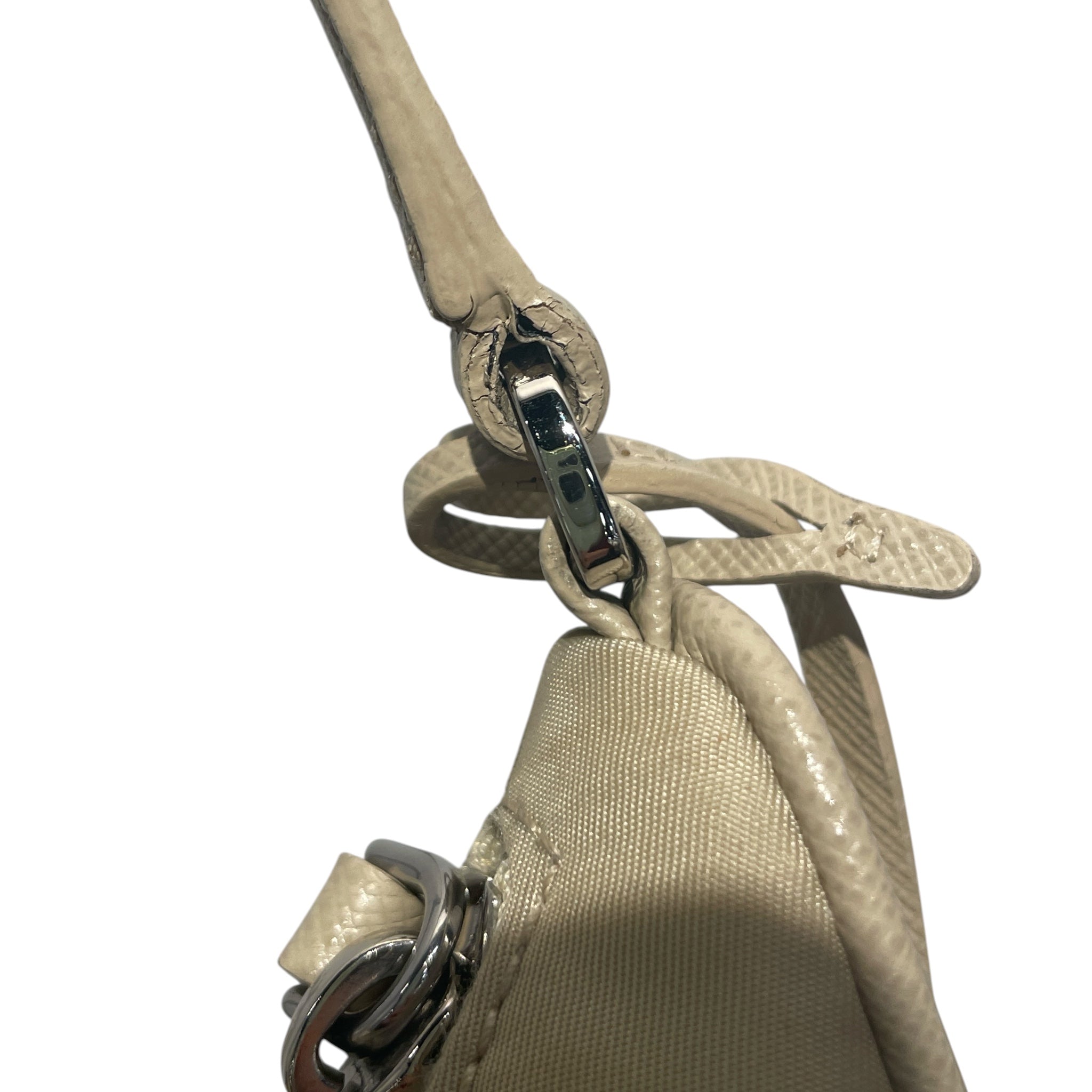 PRADA/Hand Bag/Nylon/BEG/re-edition 2000 mini bag view 5