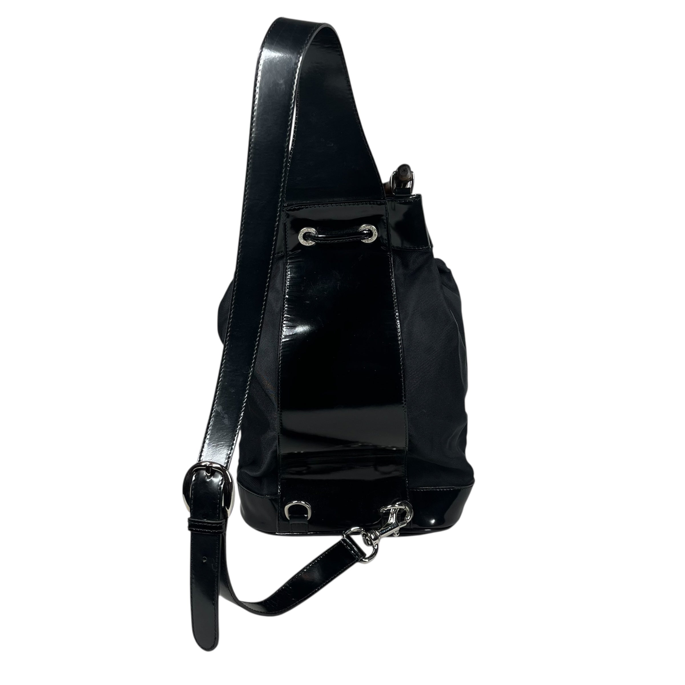 GUCCI/Bag/Nylon/BLK/BAMBOO DRAWSTRING BAG view 2