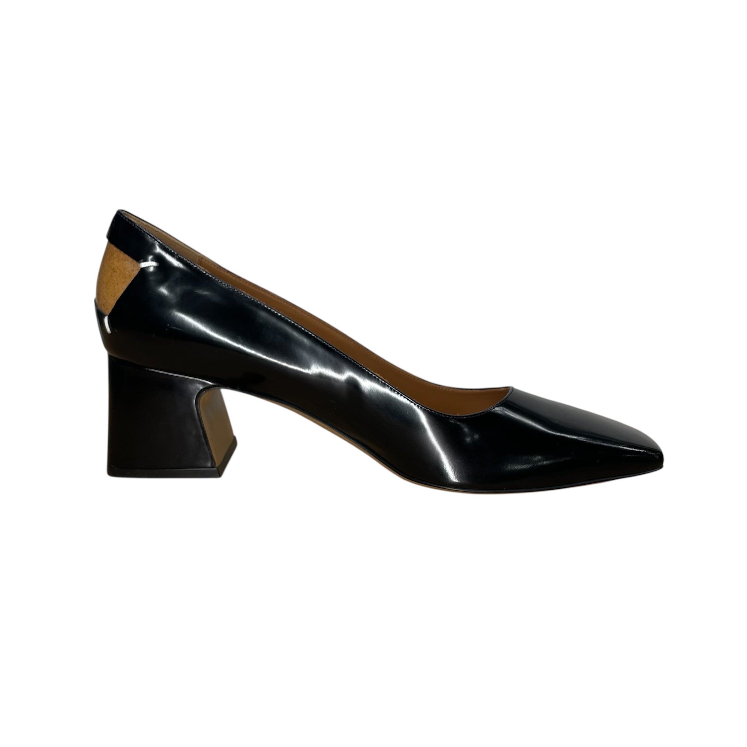 Maison Margiela/Heels/EU 41/Leather/BLK/POLISHED LEATHER COURTV PUMPS view 4