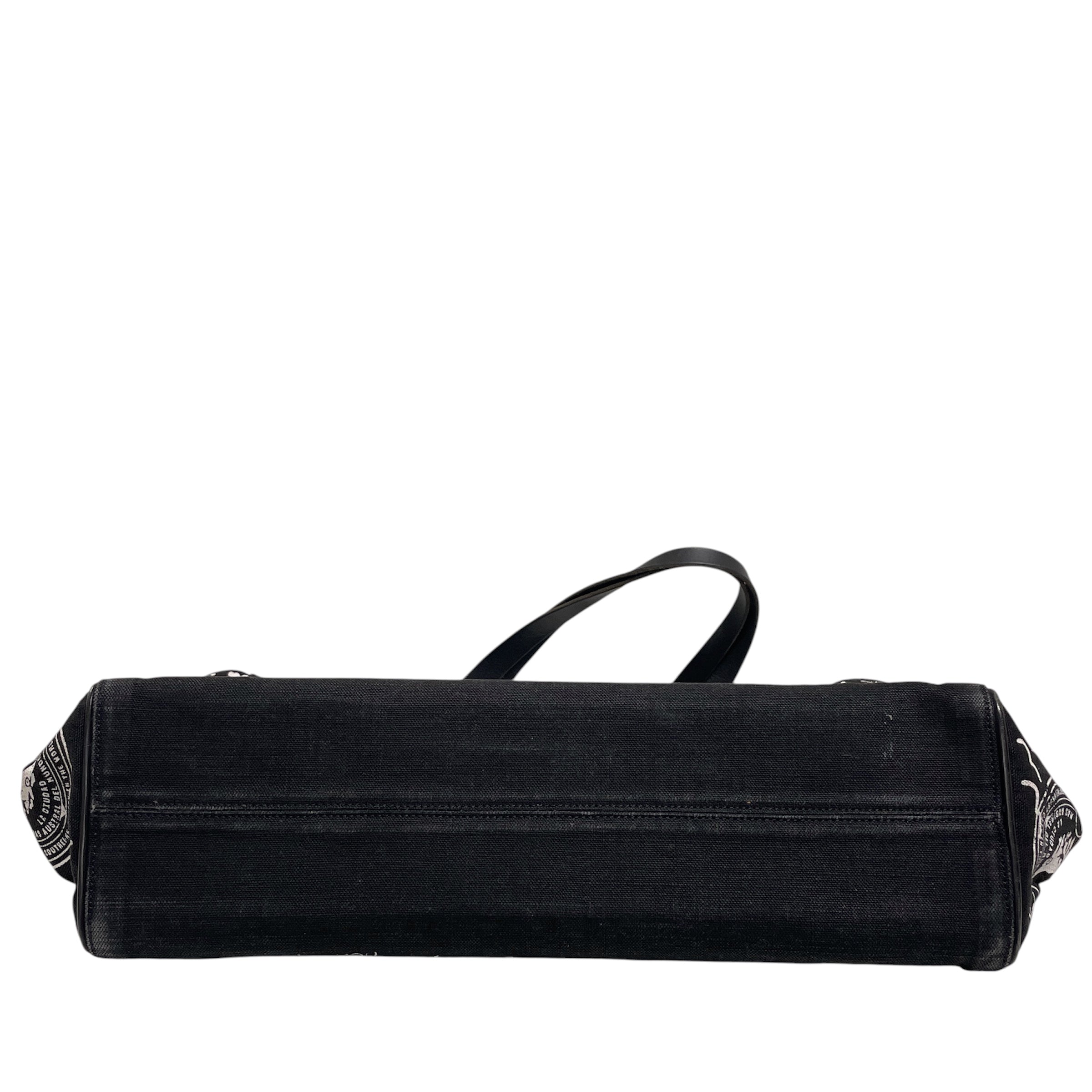 GOLDEN GOOSE/Bag/Cotton/BLK/words all over view 3