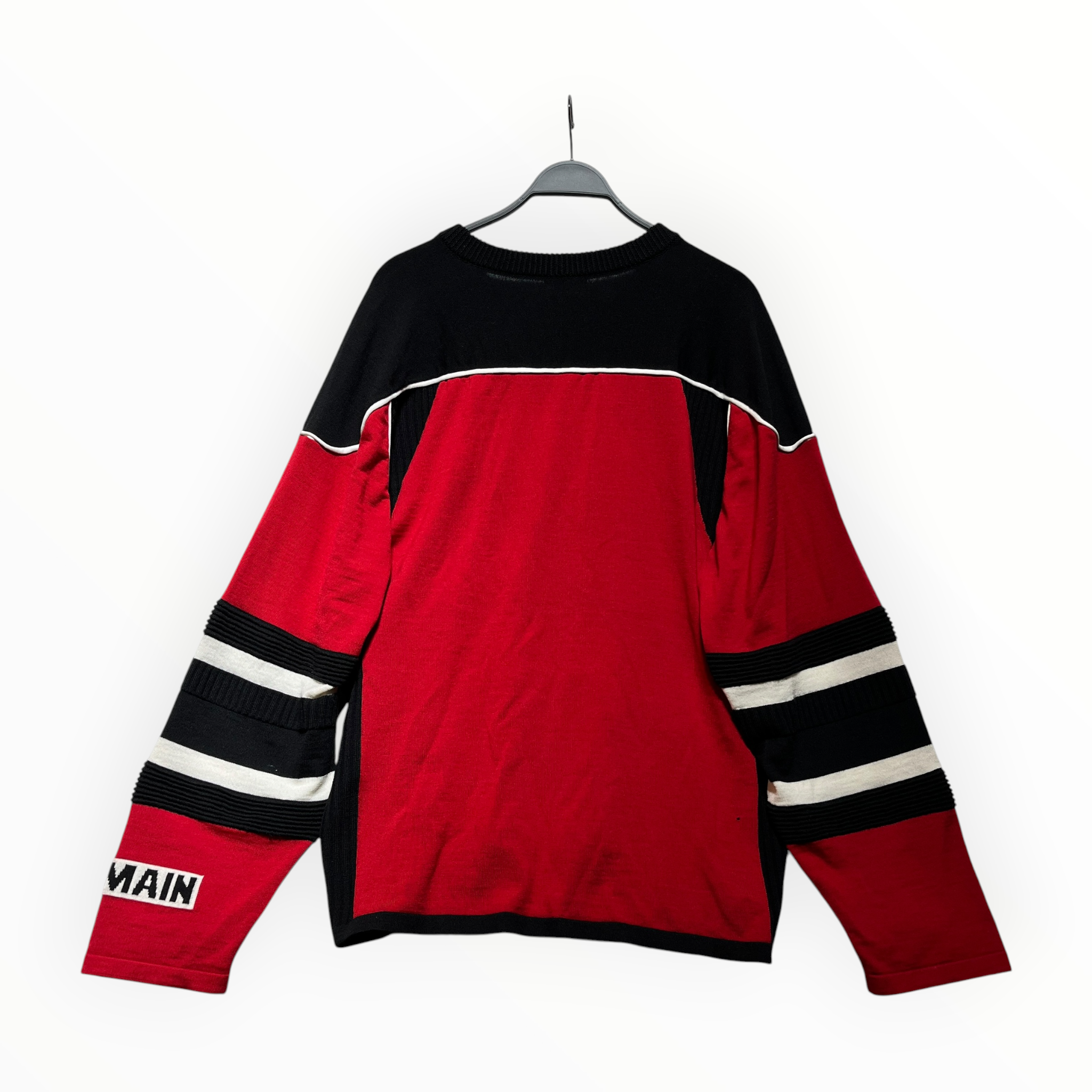 BALMAIN/Sweater/XL/Cotton/RED/RED/BLK/WHT view 2
