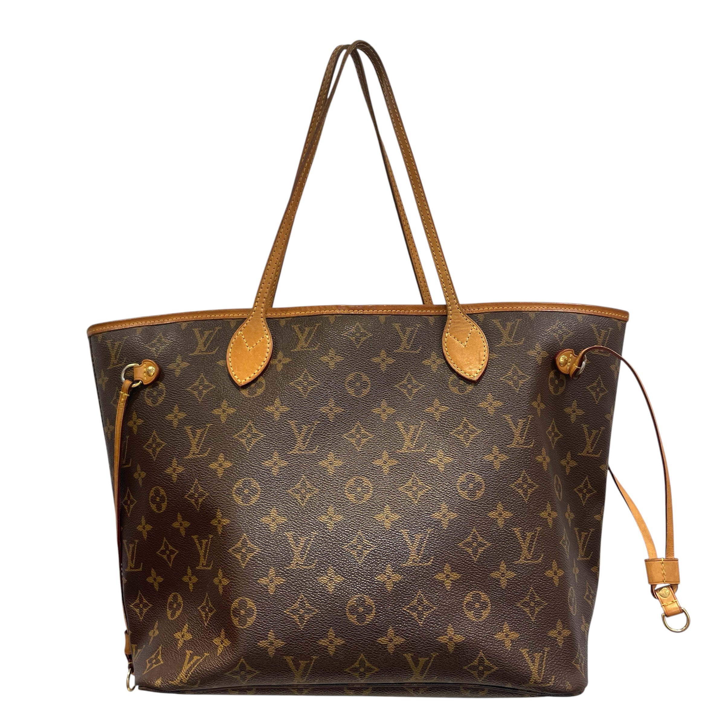 LOUIS VUITTON/Hand Bag/Monogram/Leather/MLT/red interior/1854/neverfull view 1