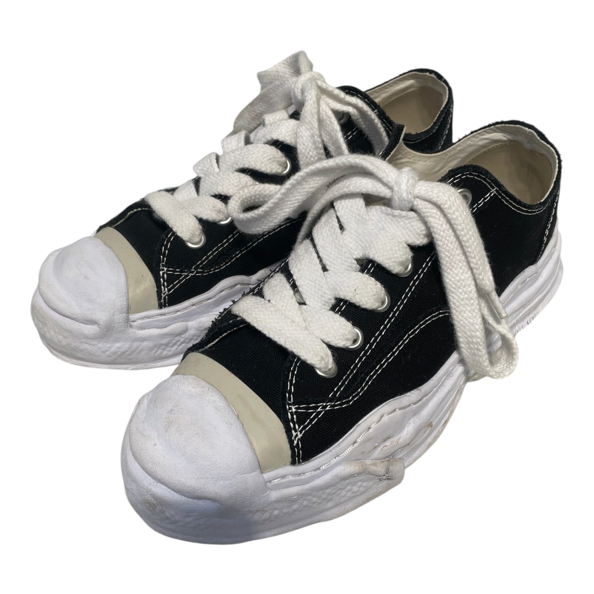 MIHARA YASUHIRO/Low-Sneakers/EU 43/Cotton/BLK/blake view 1