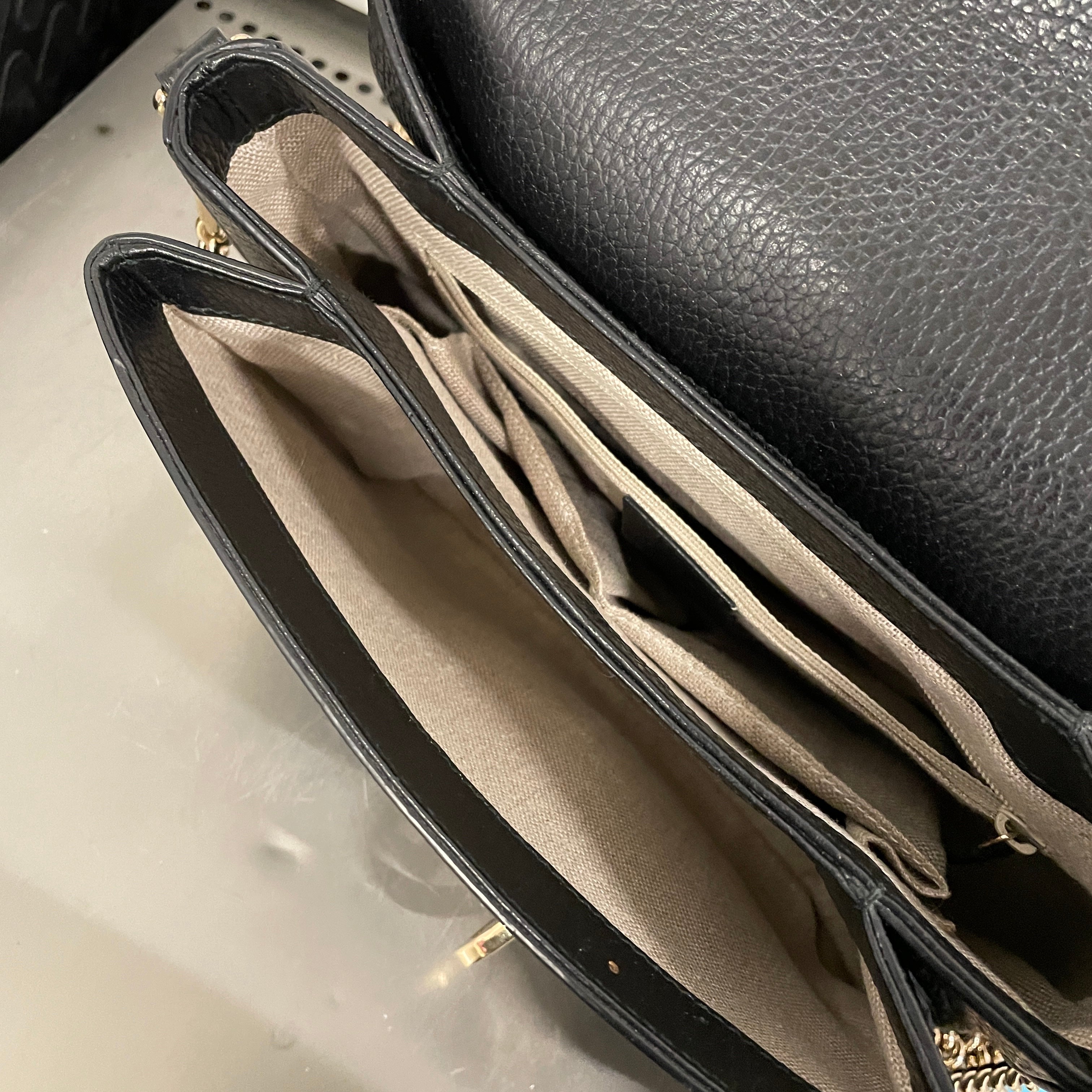 BALENCIAGA/Cross Body Bag/Leather/GRY/ view 4