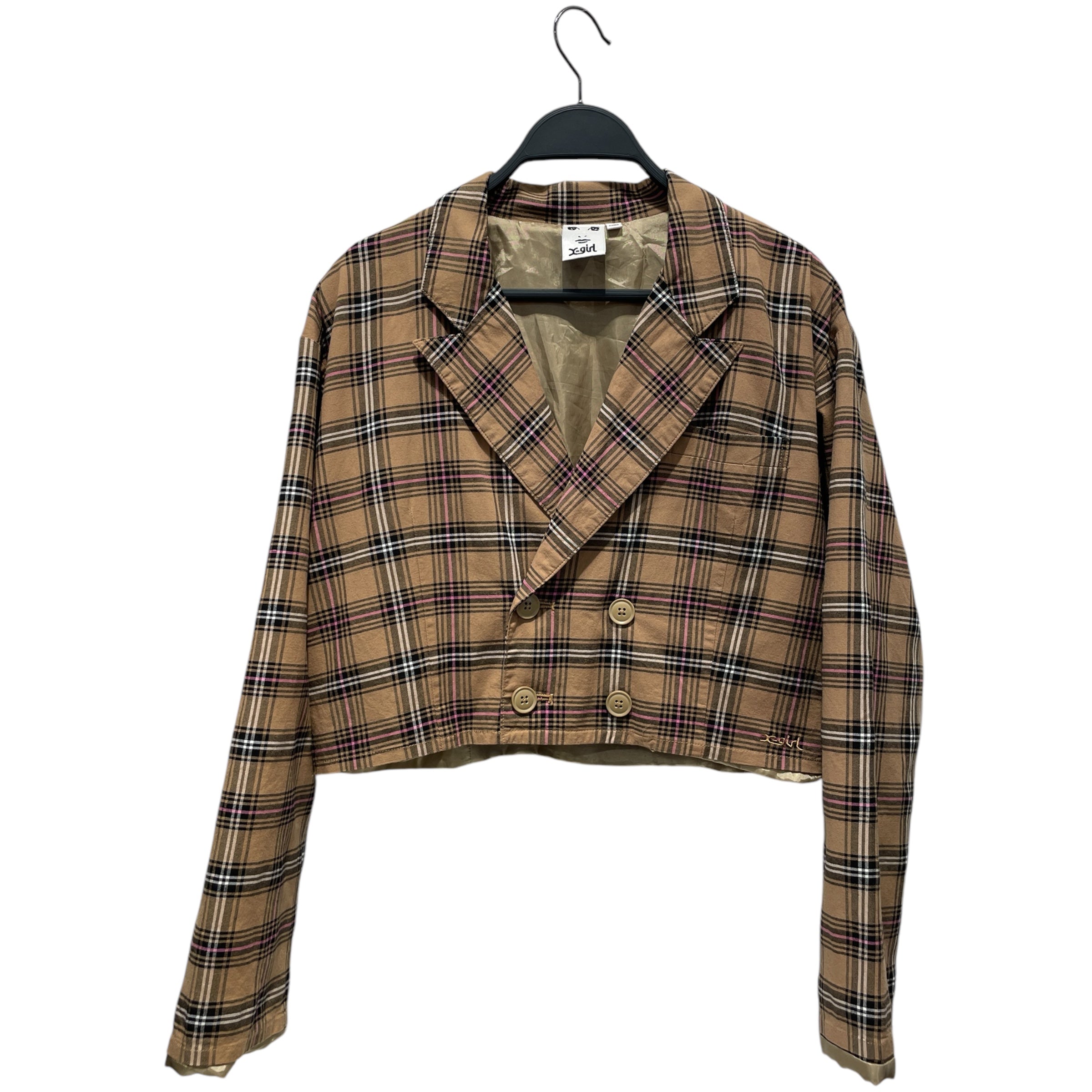 X-girl/Jacket[PO]/2/BRW/Rayon/Plaid view 1