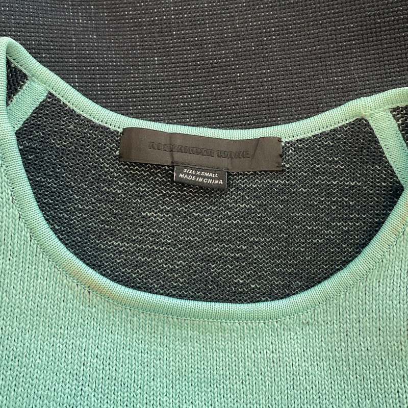 Alexander Wang/Sweater/XS/Cotton/BLU/light teal top sweater