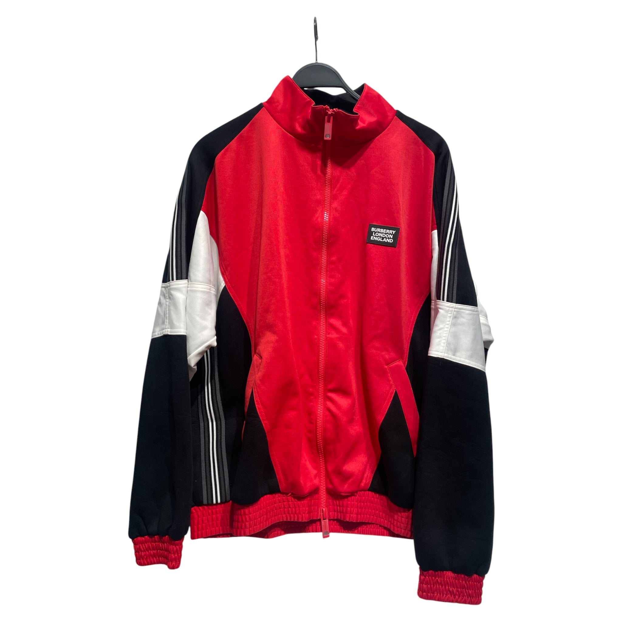 BURBERRY LONDON/Jacket/XL/Polyester/RED/Stripe/ view 1